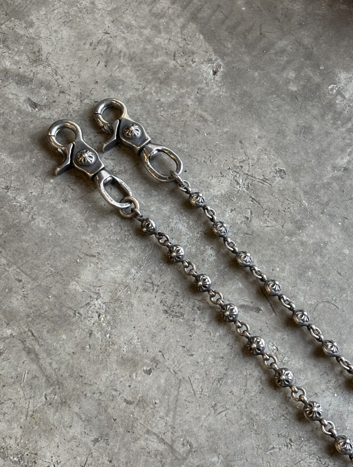 Chrome Hearts Cross Balls Wallet Chain 65cm