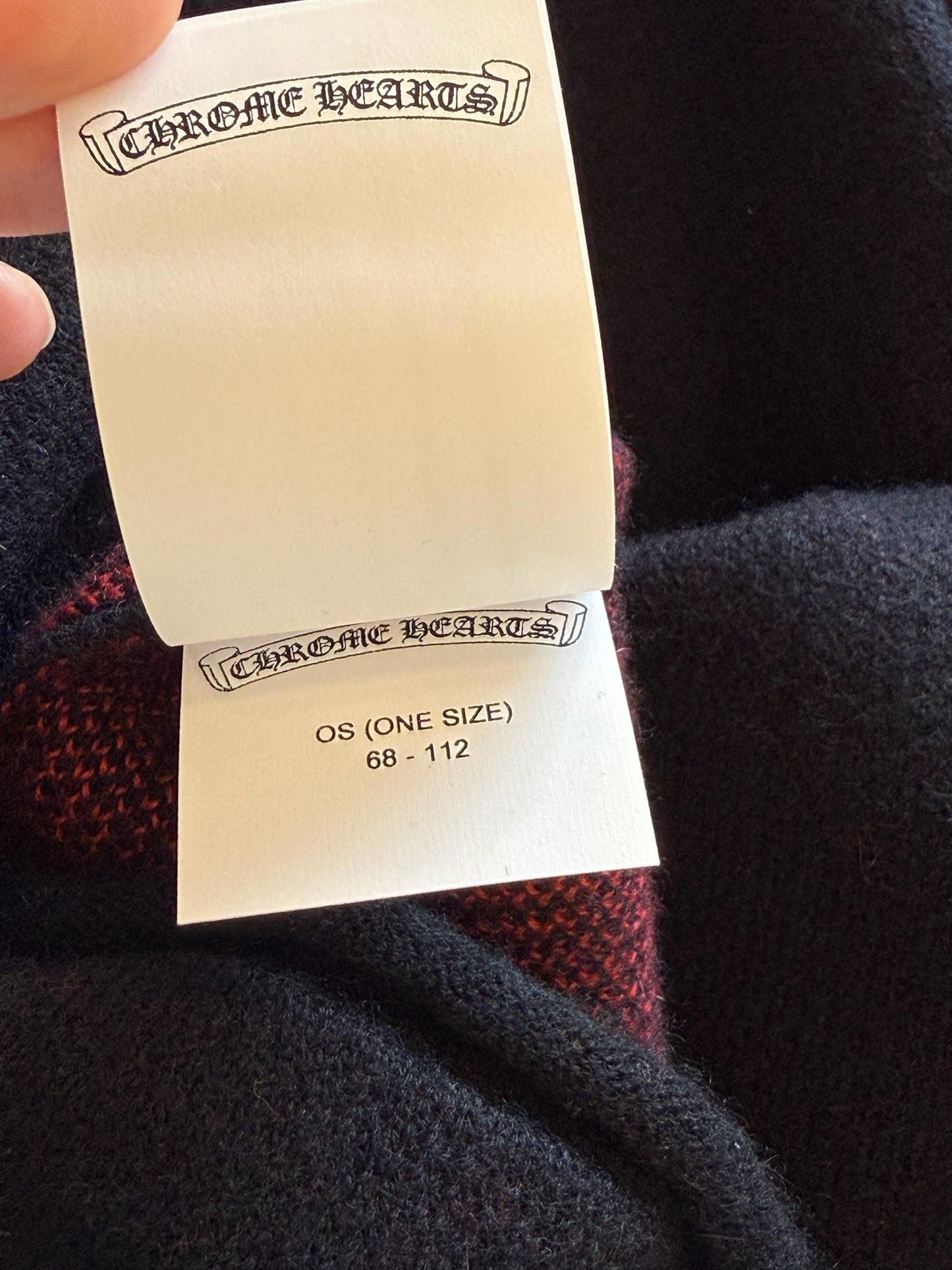 Chrome Hearts Cashmere Sweater Triple Cross Leather Patches