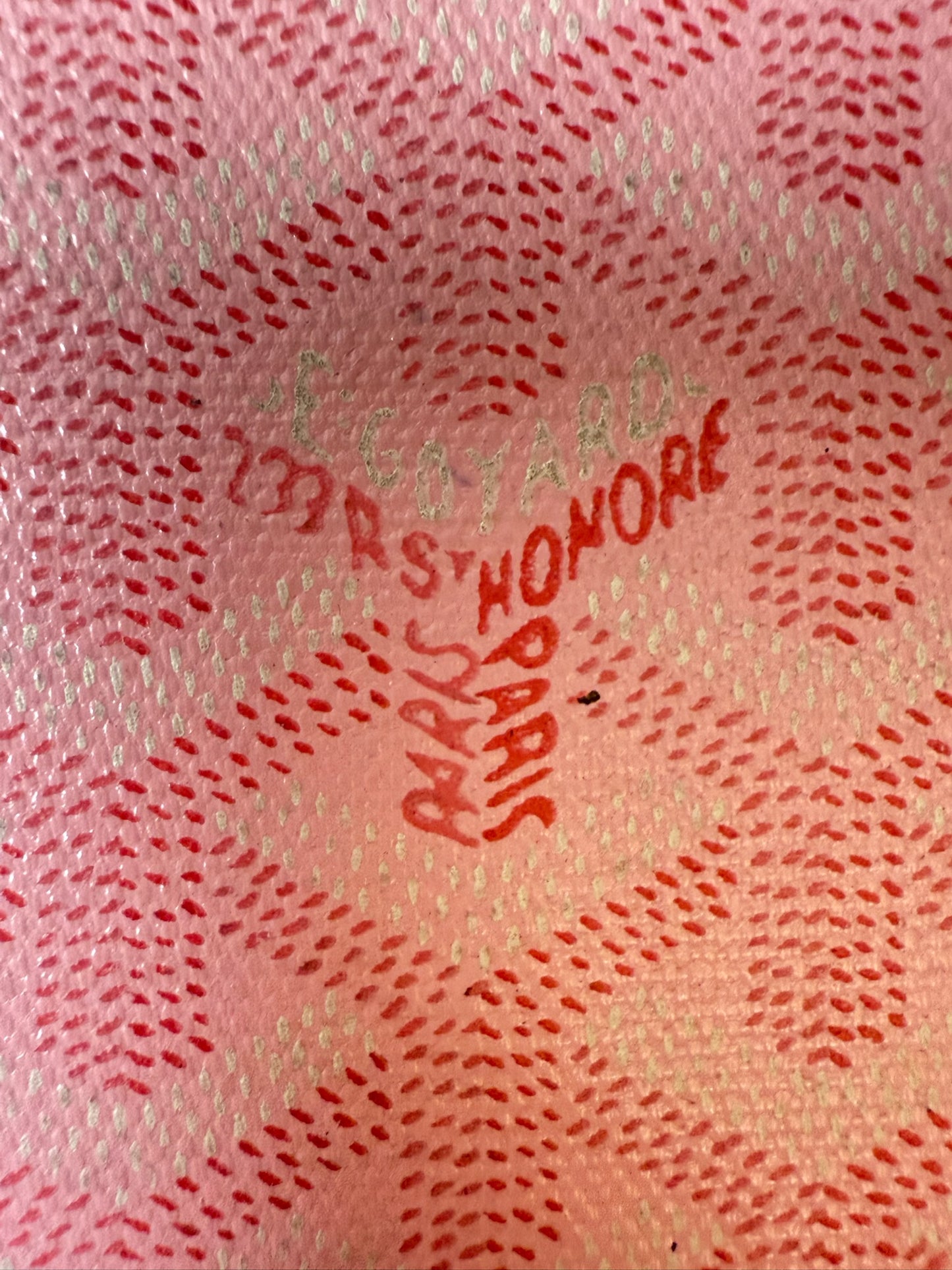 Goyard Japan Limited Sakura Pink Passport Holder Wallet