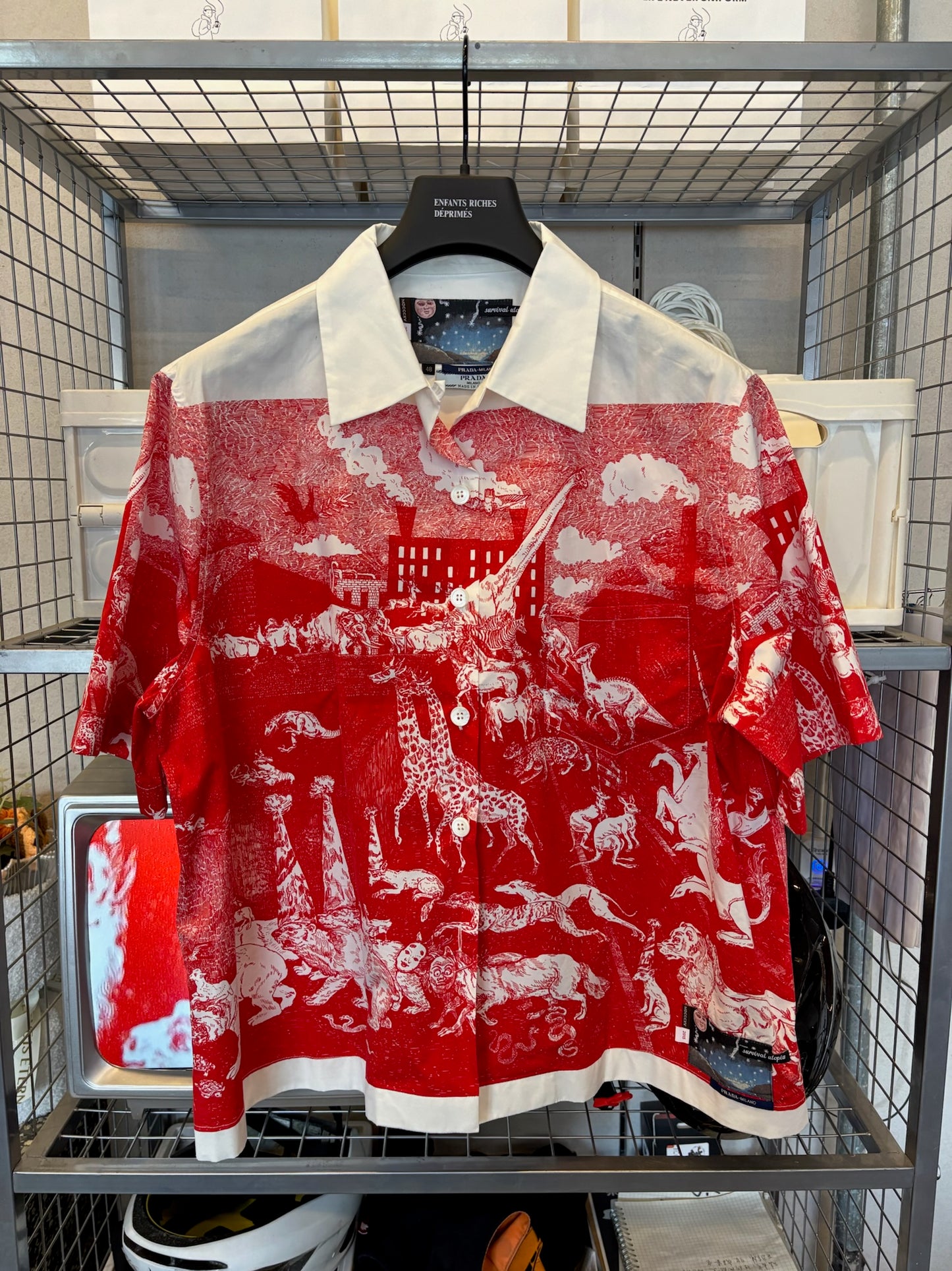 Prada FW16 Christophe Chemin Survival Utopia Shirt