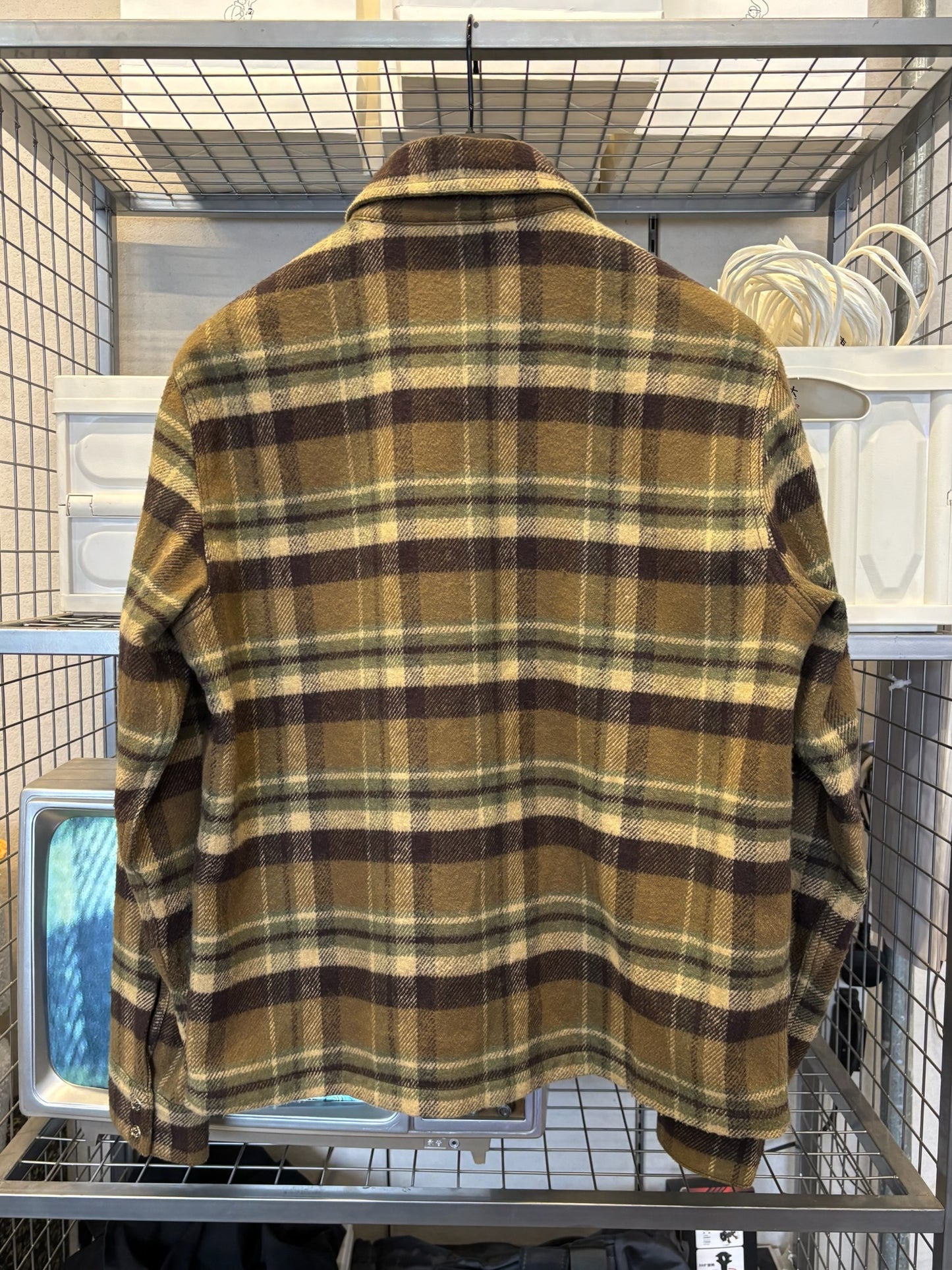 Chrome hearts checkered cashmere workdog jacket