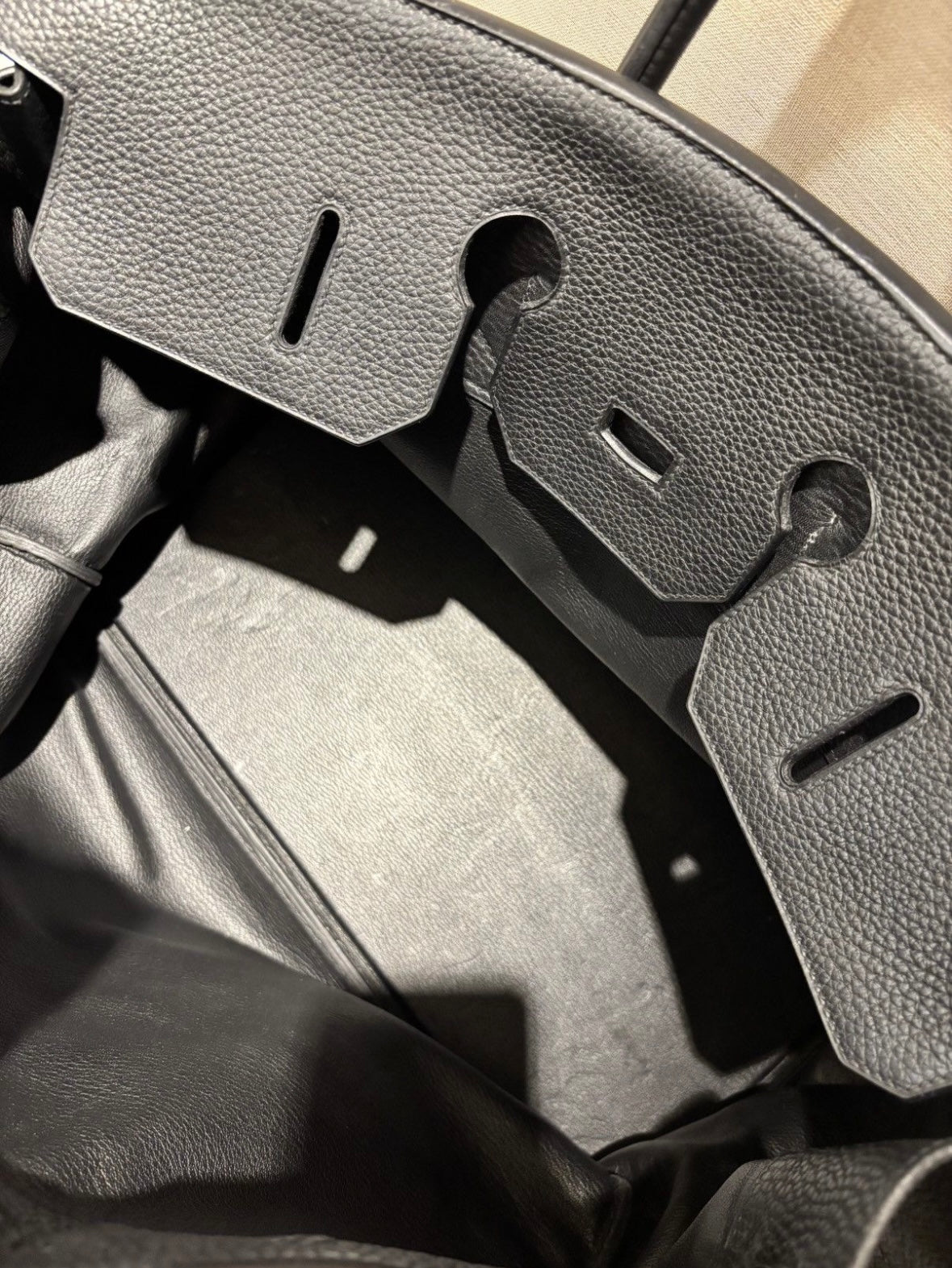 Hermes HAC 50 Black Travel Bag
