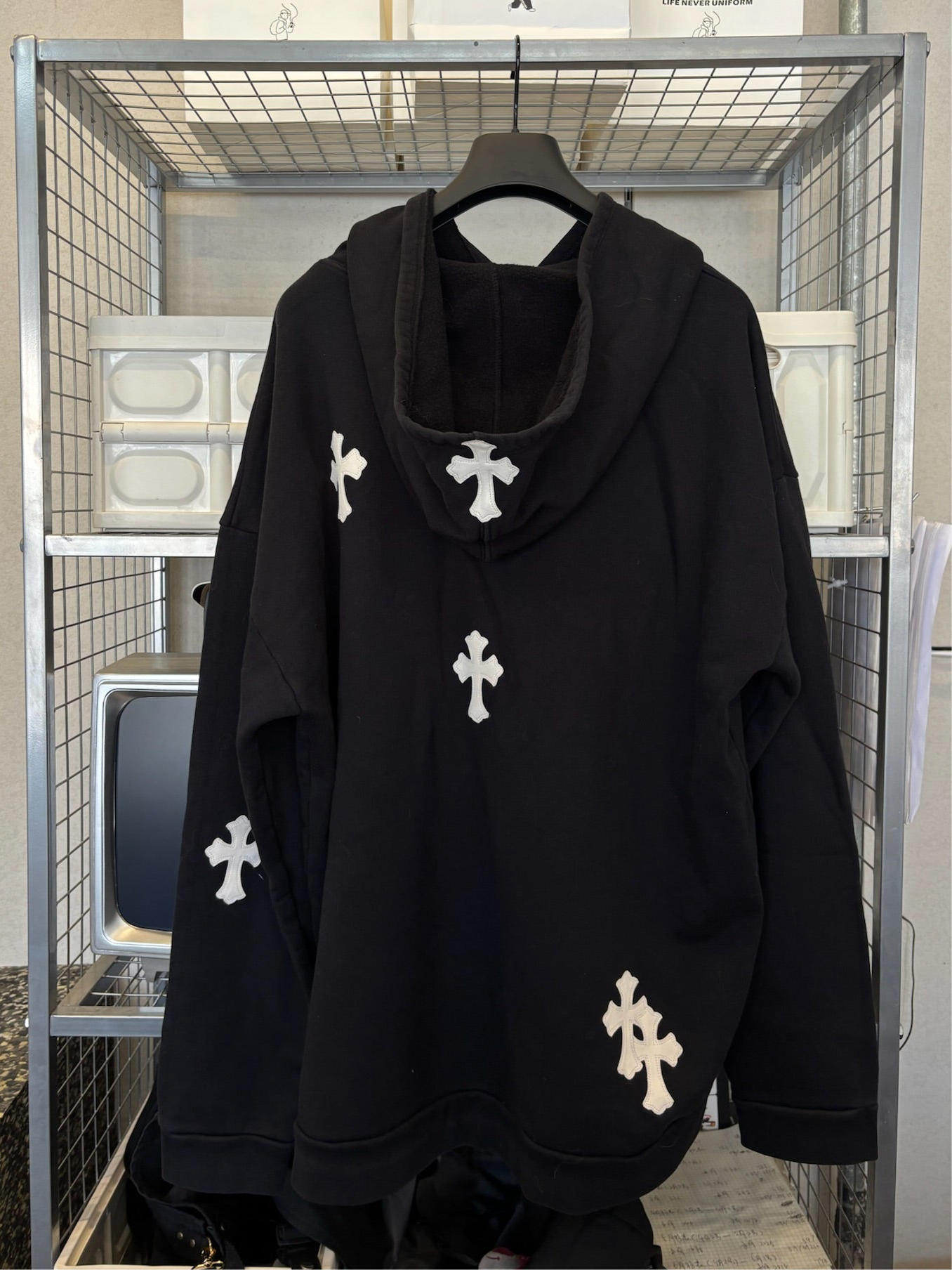 Chrome hearts patches hoodie
