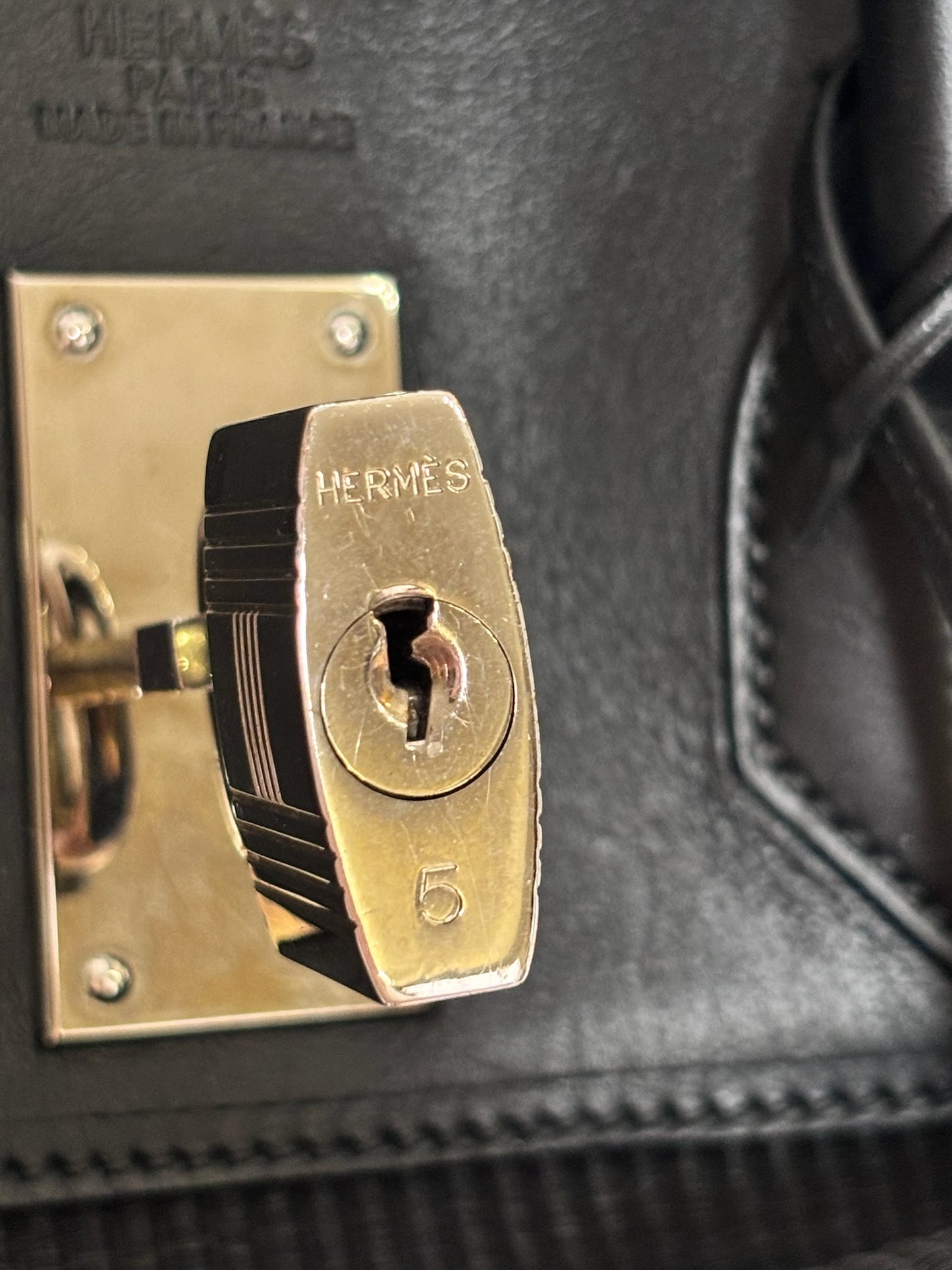 Hermes Crinoline Barenia HAC 50 Black Palladium