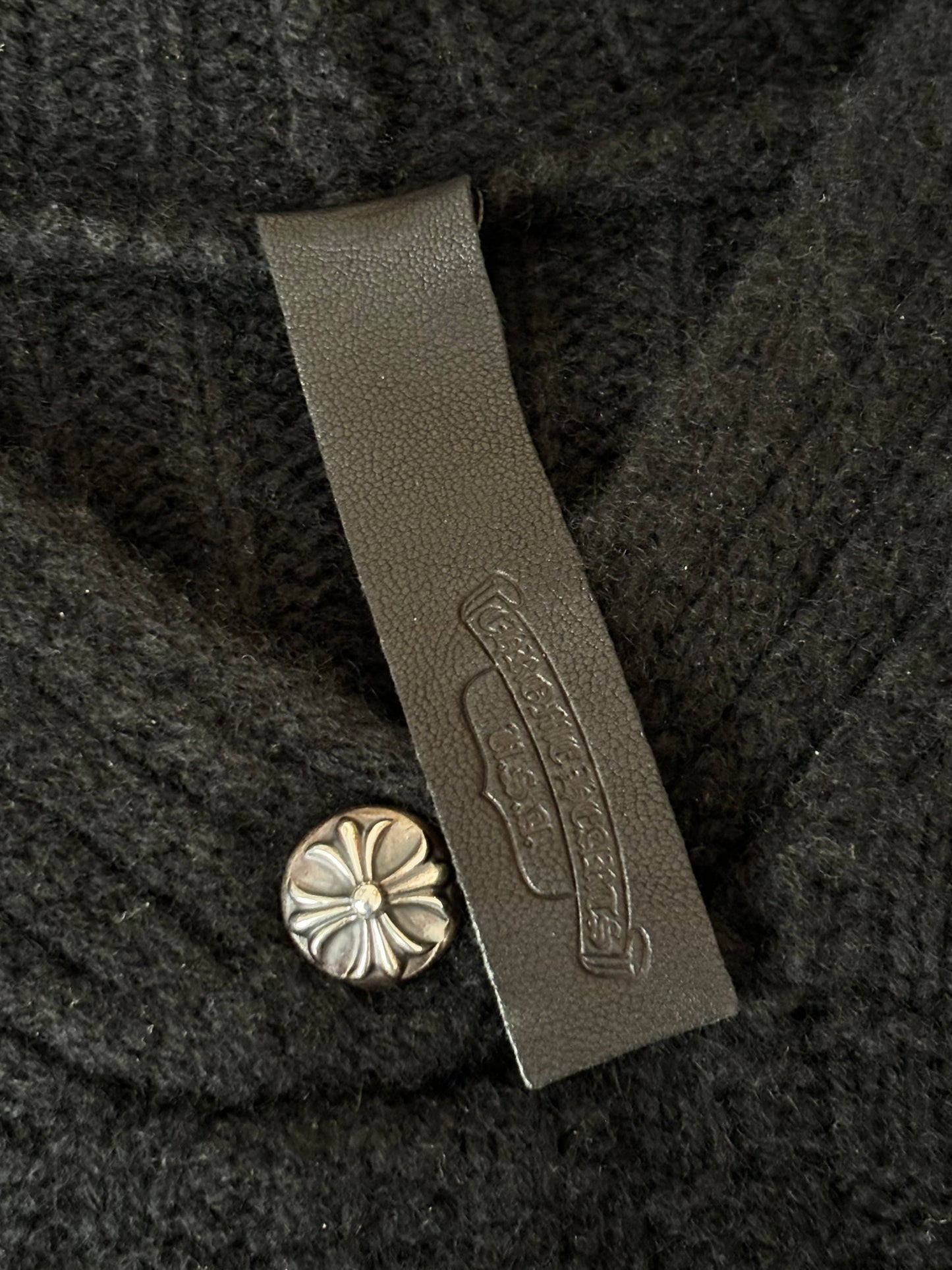 Chrome Hearts cashmere patches sweater hoodie