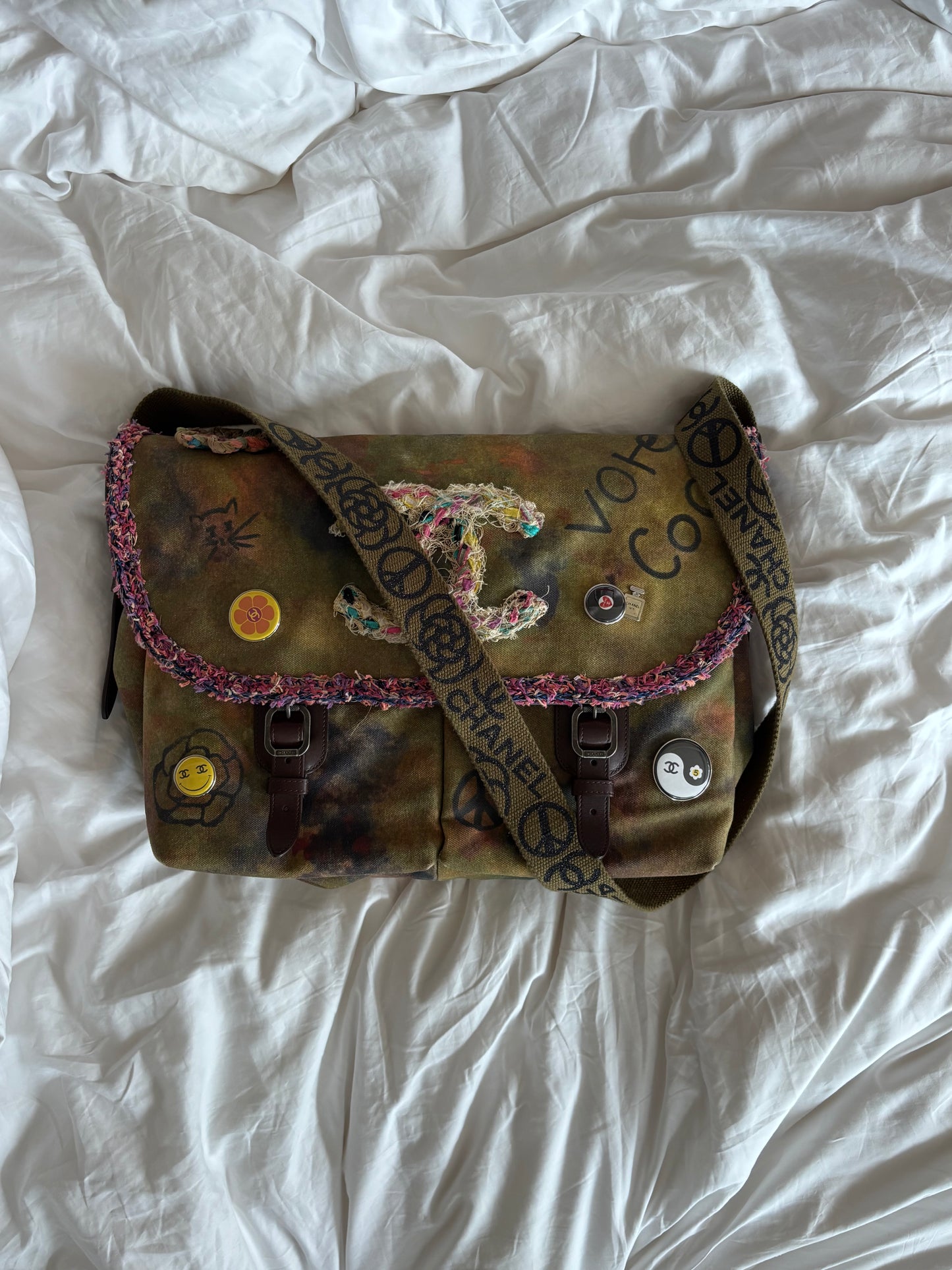 Chanel Graffiti On The Pavement Messenger bag