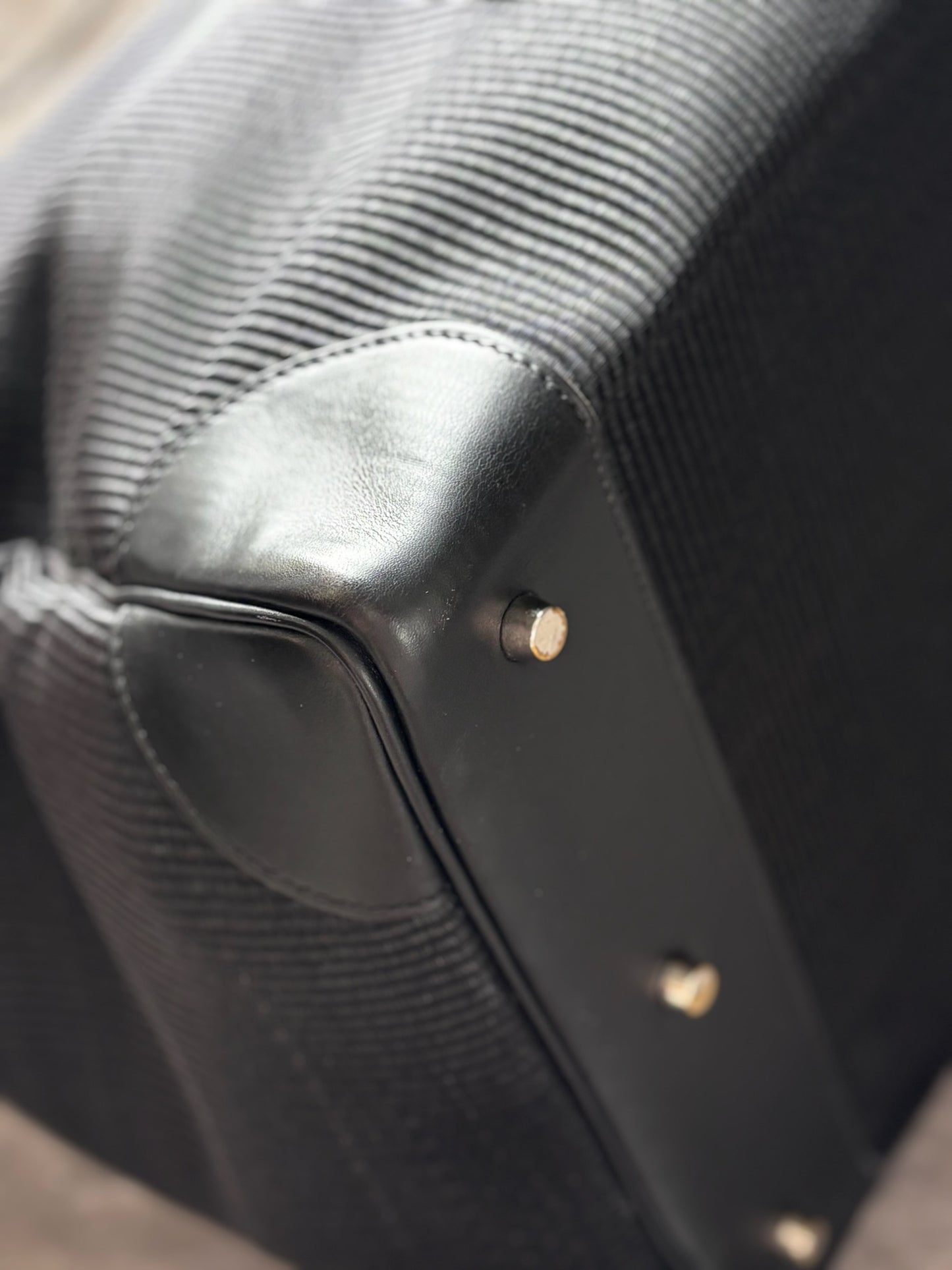 Hermes Crinoline Barenia HAC 50 Black Palladium