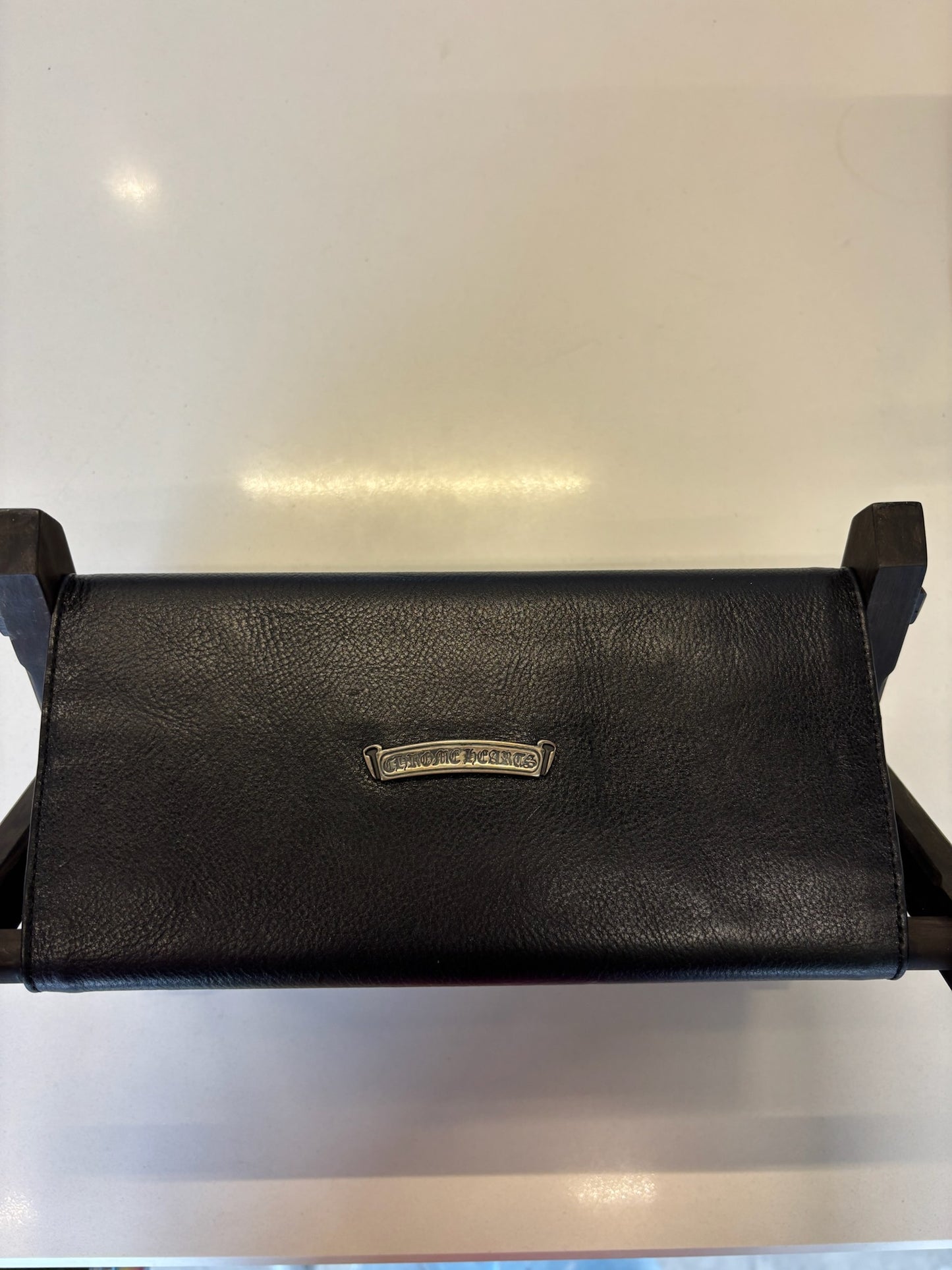 Chrome Hearts Full Cross Patches Leather Magazine Rack