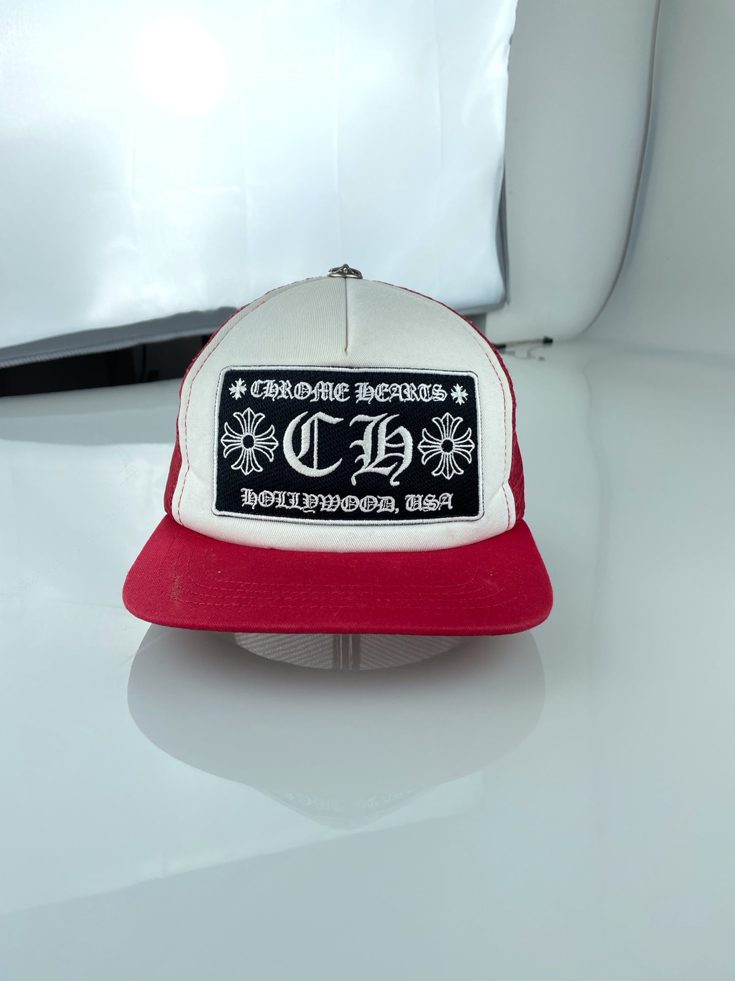 Chrome Hearts CH logo Trucker hat