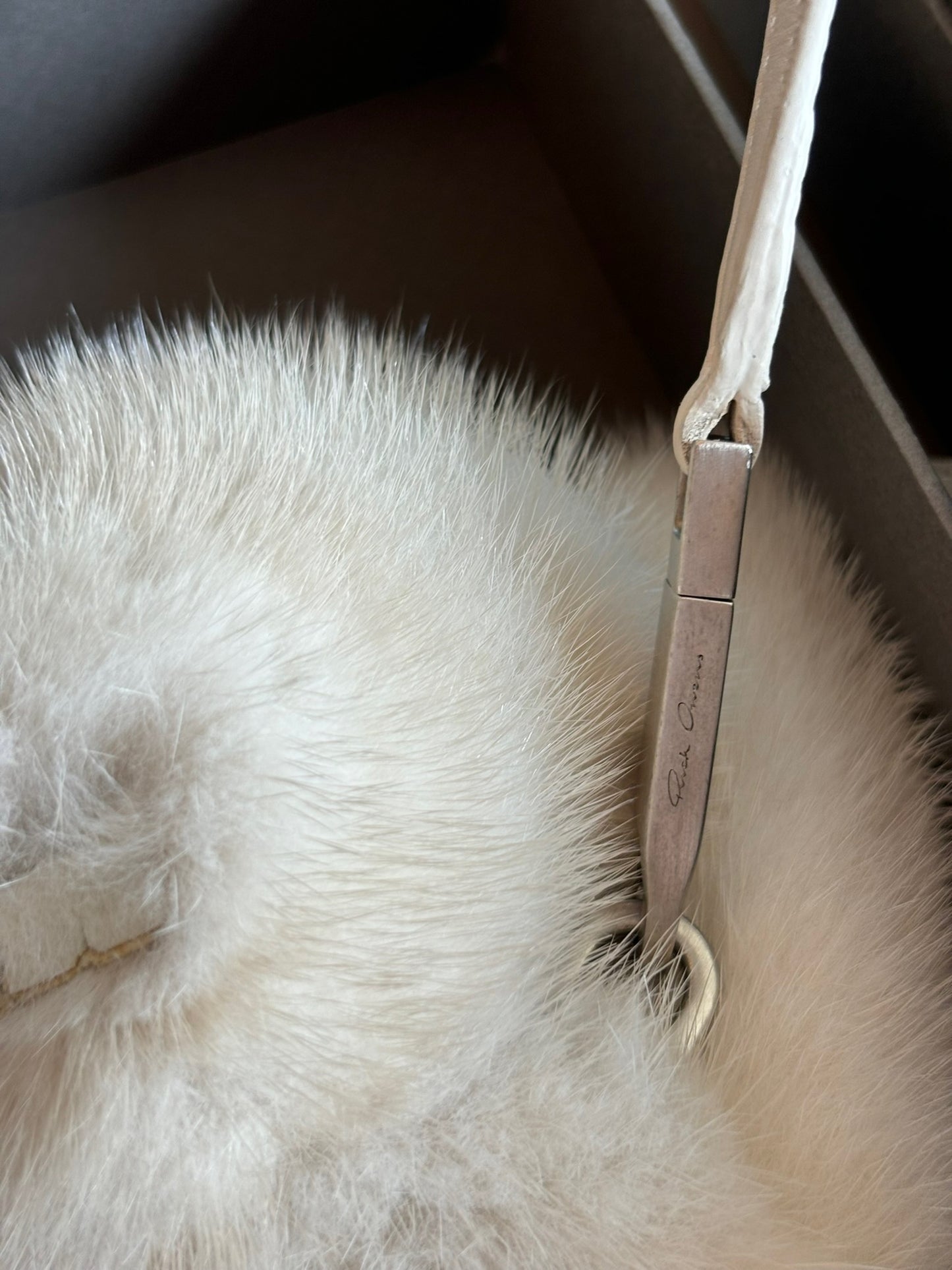 Rick Owens Mink Fur Cyclop Bunny Bag