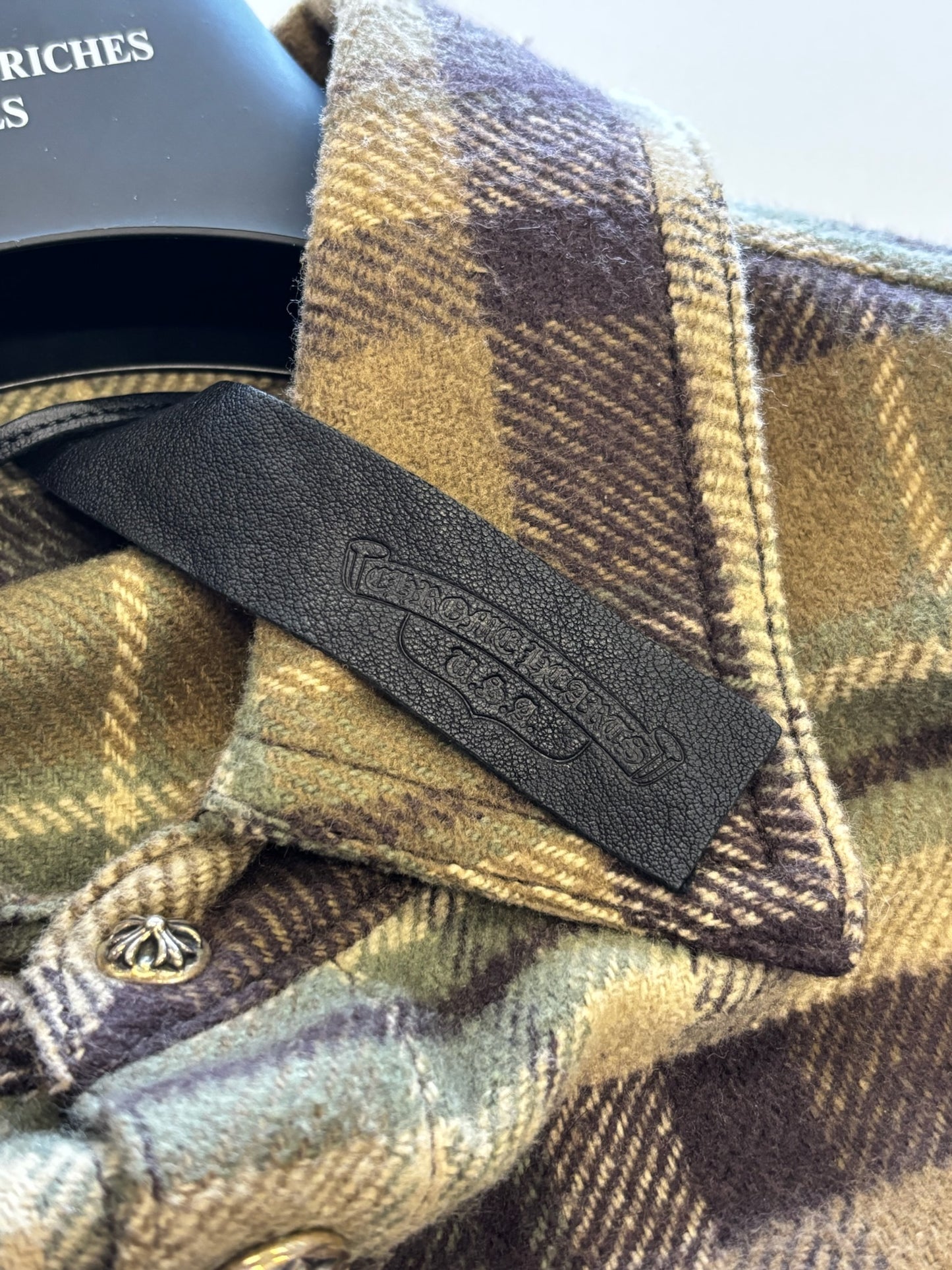 Chrome hearts checkered cashmere workdog jacket