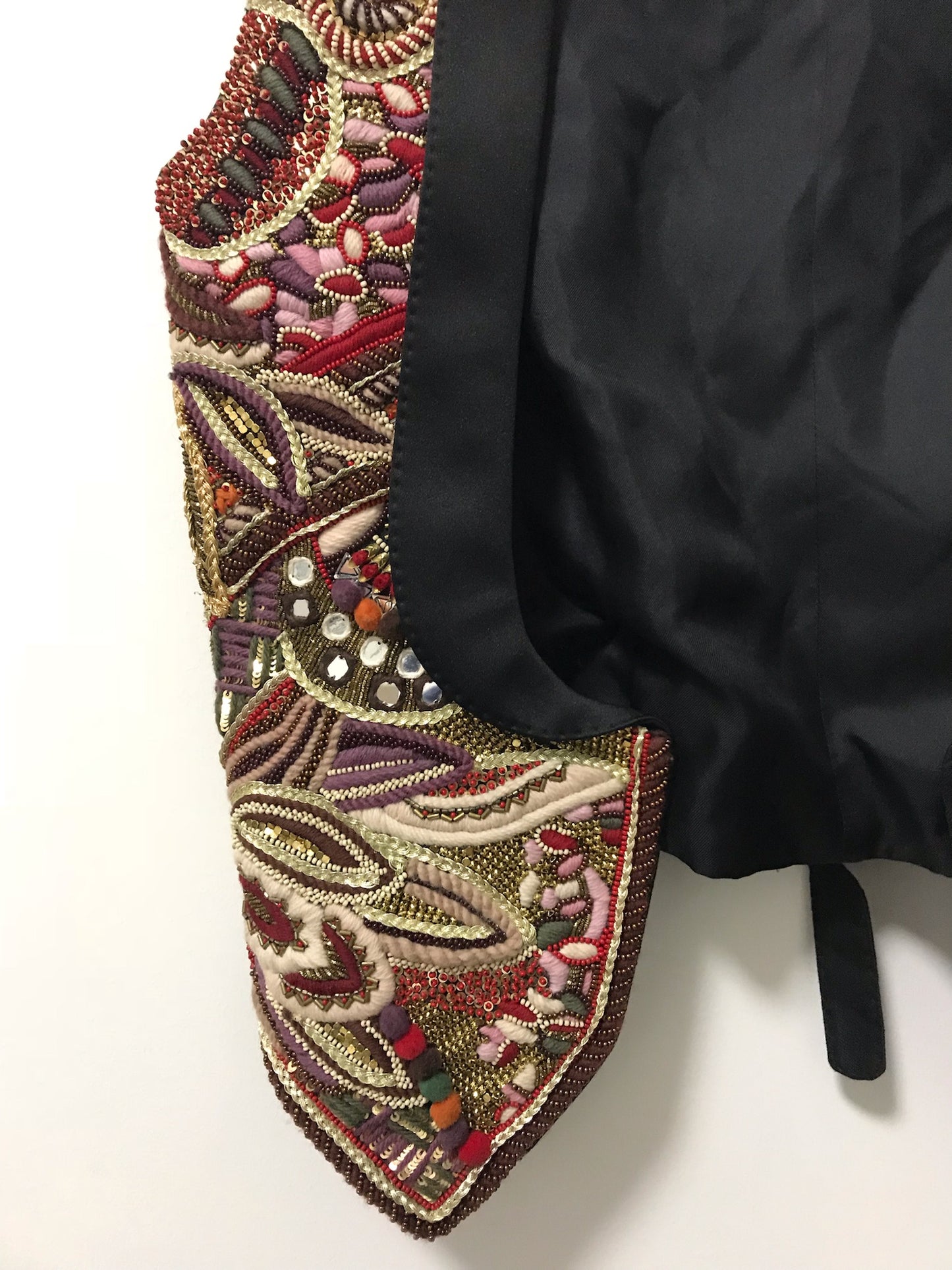 Saint Laurent SS15 sequins western vest