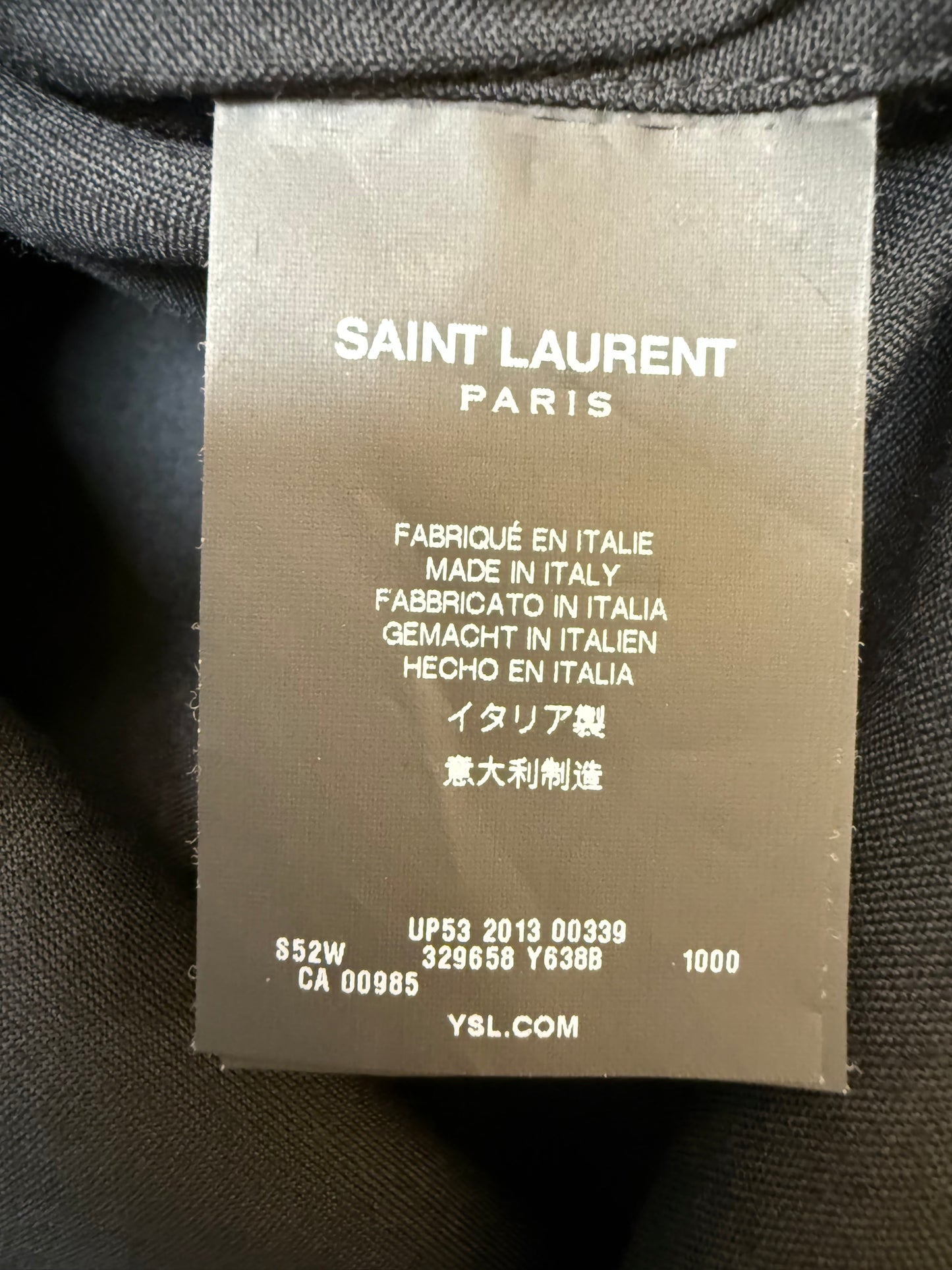 Saint Laurent Paris aw14 bullet shirt