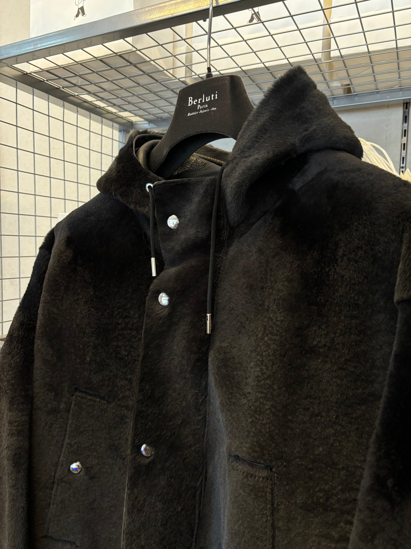 Berluti aw19 Kangaroo oversized coat parka
