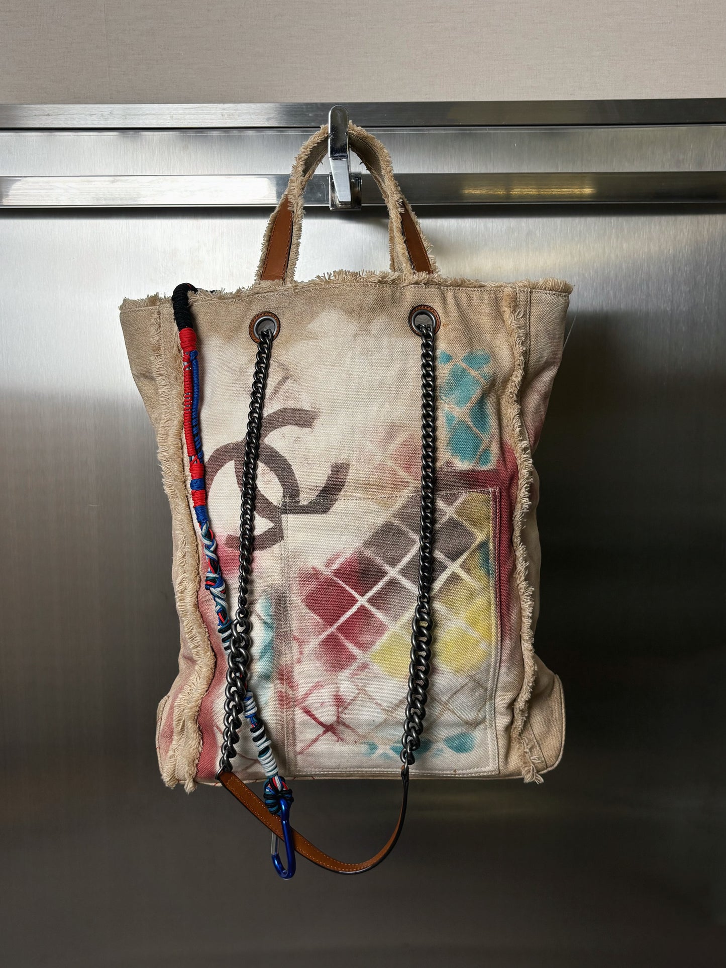 Chanel Multicolor Graffiti Art School Tote Bag