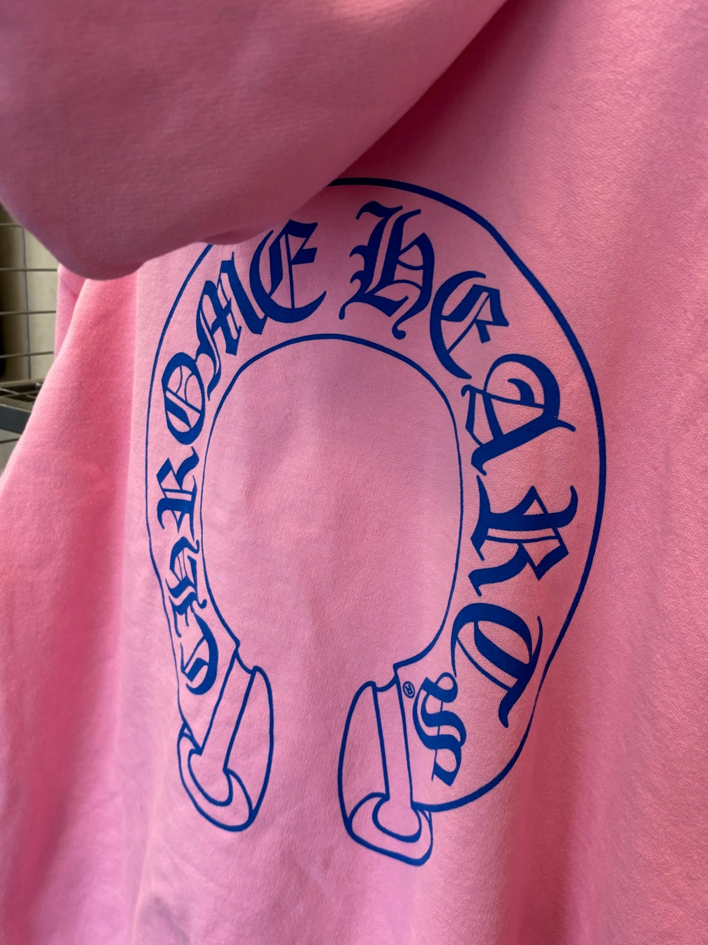 Chrome hearts NYC exclusive pink horseshoe hoodie