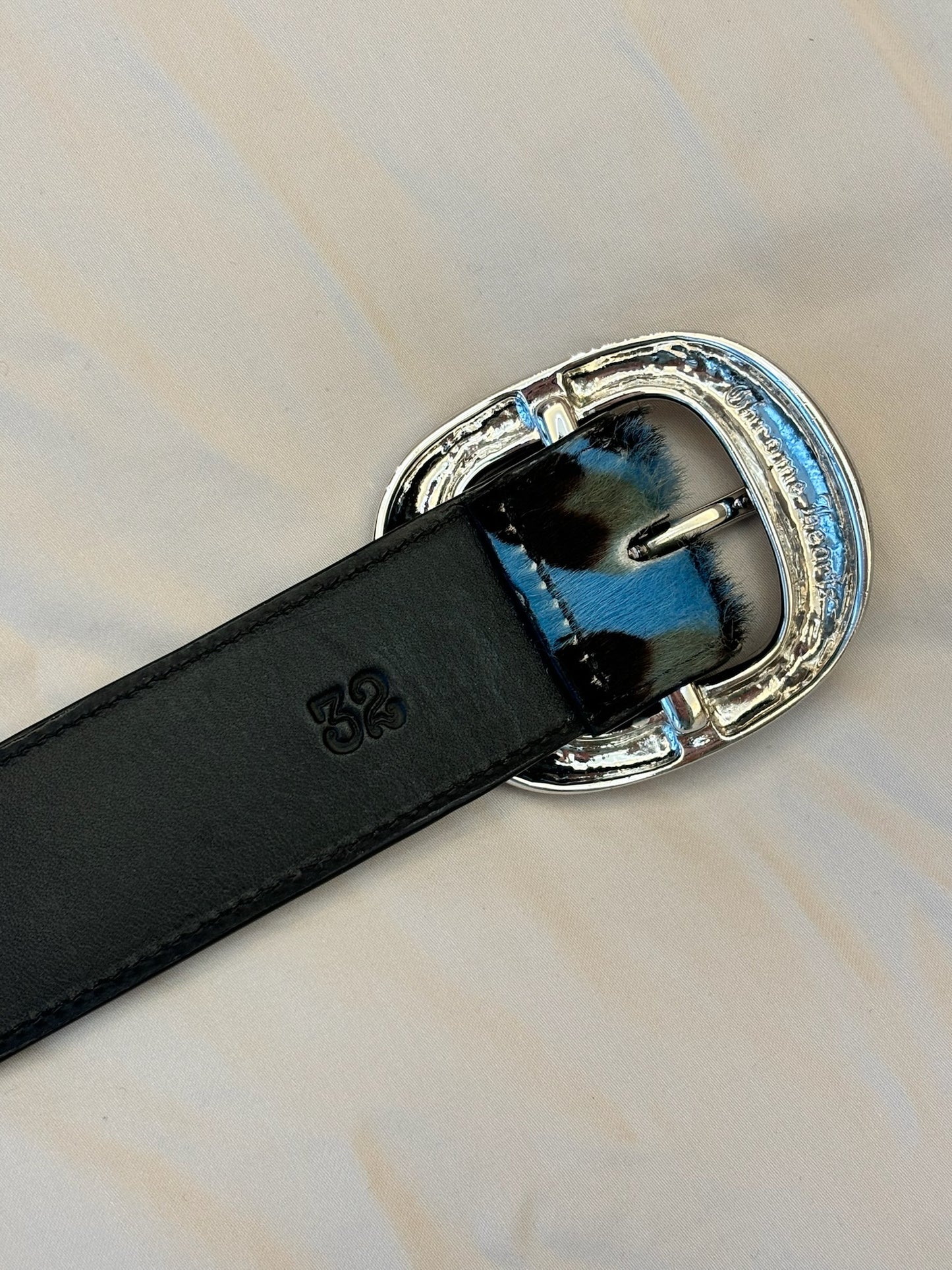 Chrome Hearts St. Barth Exclusive Blue Leopard Pony hair Gusnliger