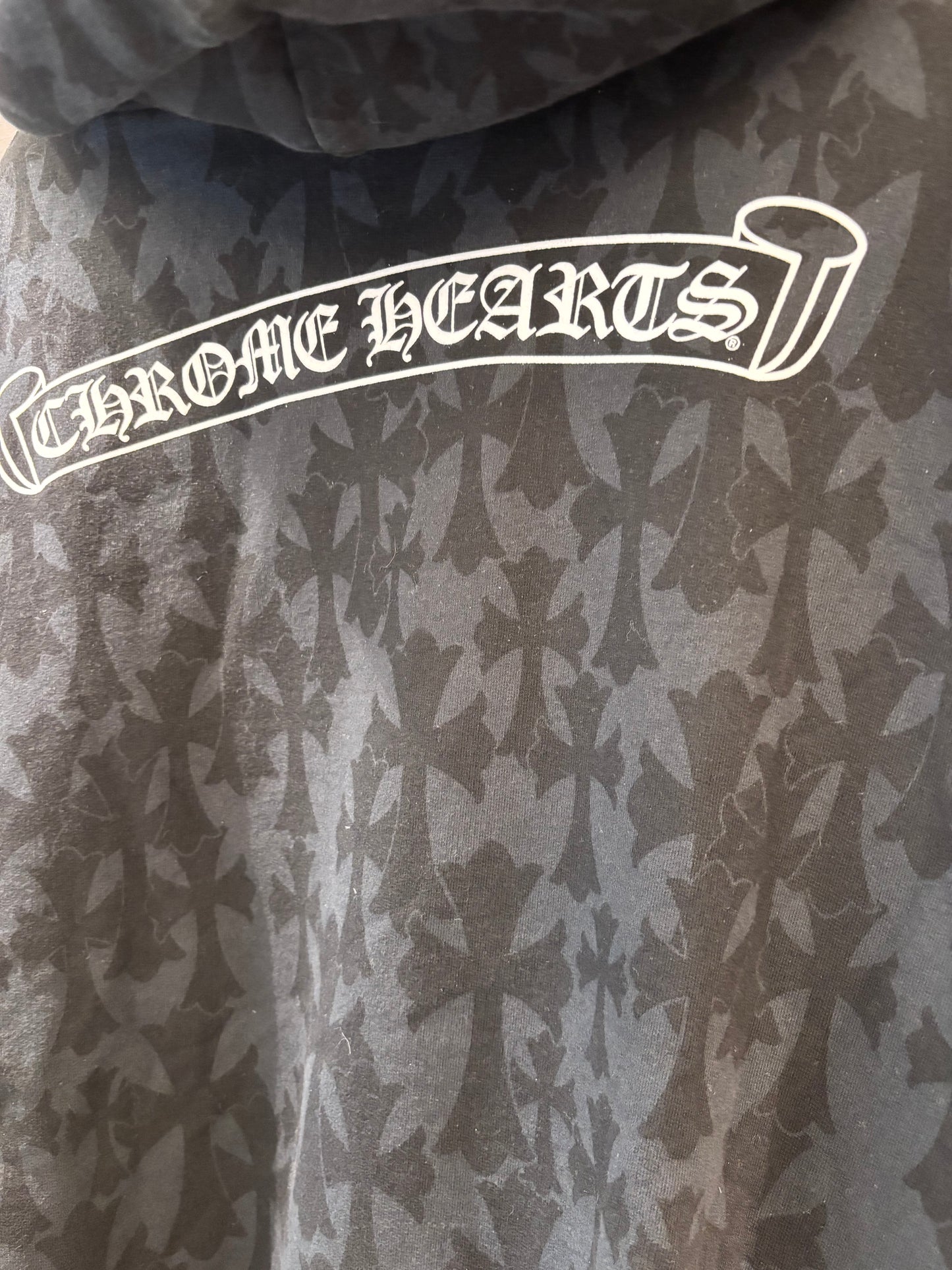 Chrome Hearts All Over Print Zip Up Hoodie