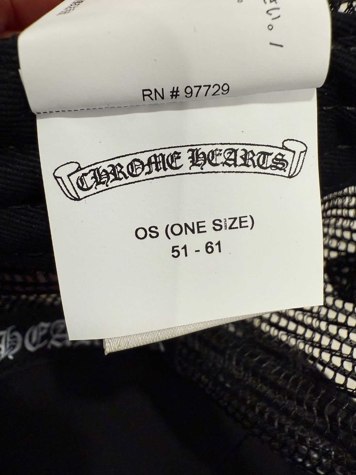 Chrome Hearts Pony Hair Triple Cross Patches Hat