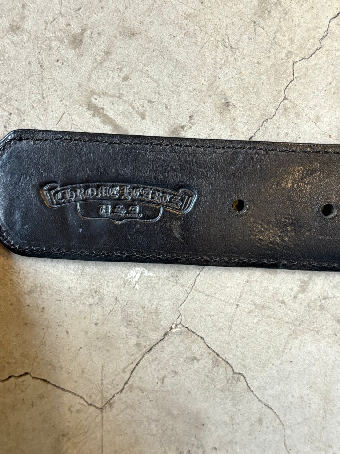 Chrome Hearts Rolling Stones Belt Strap