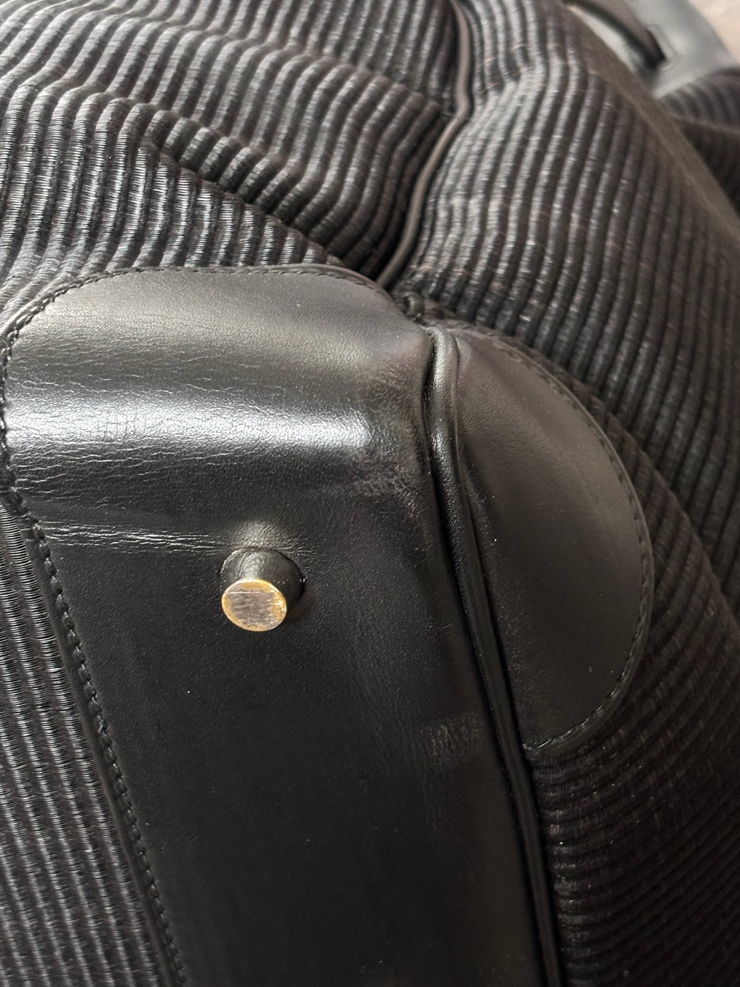Hermes Crinoline Barenia HAC 50 Black Palladium