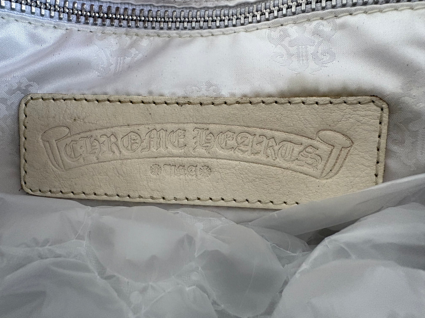Chrome Hearts Triple Cross Patches Large Tote Handbag