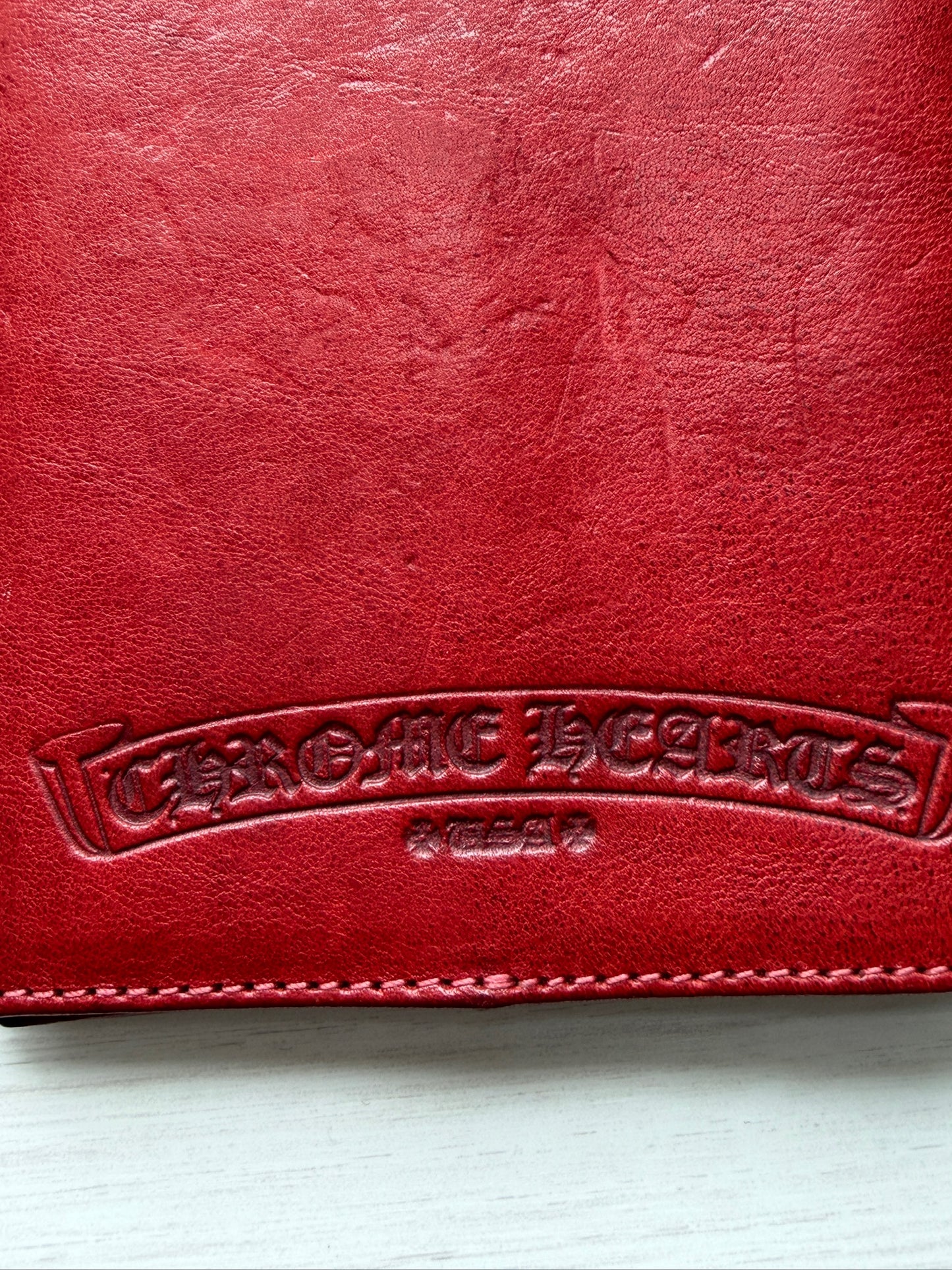 Chrome Hearts Cross patch passport holder