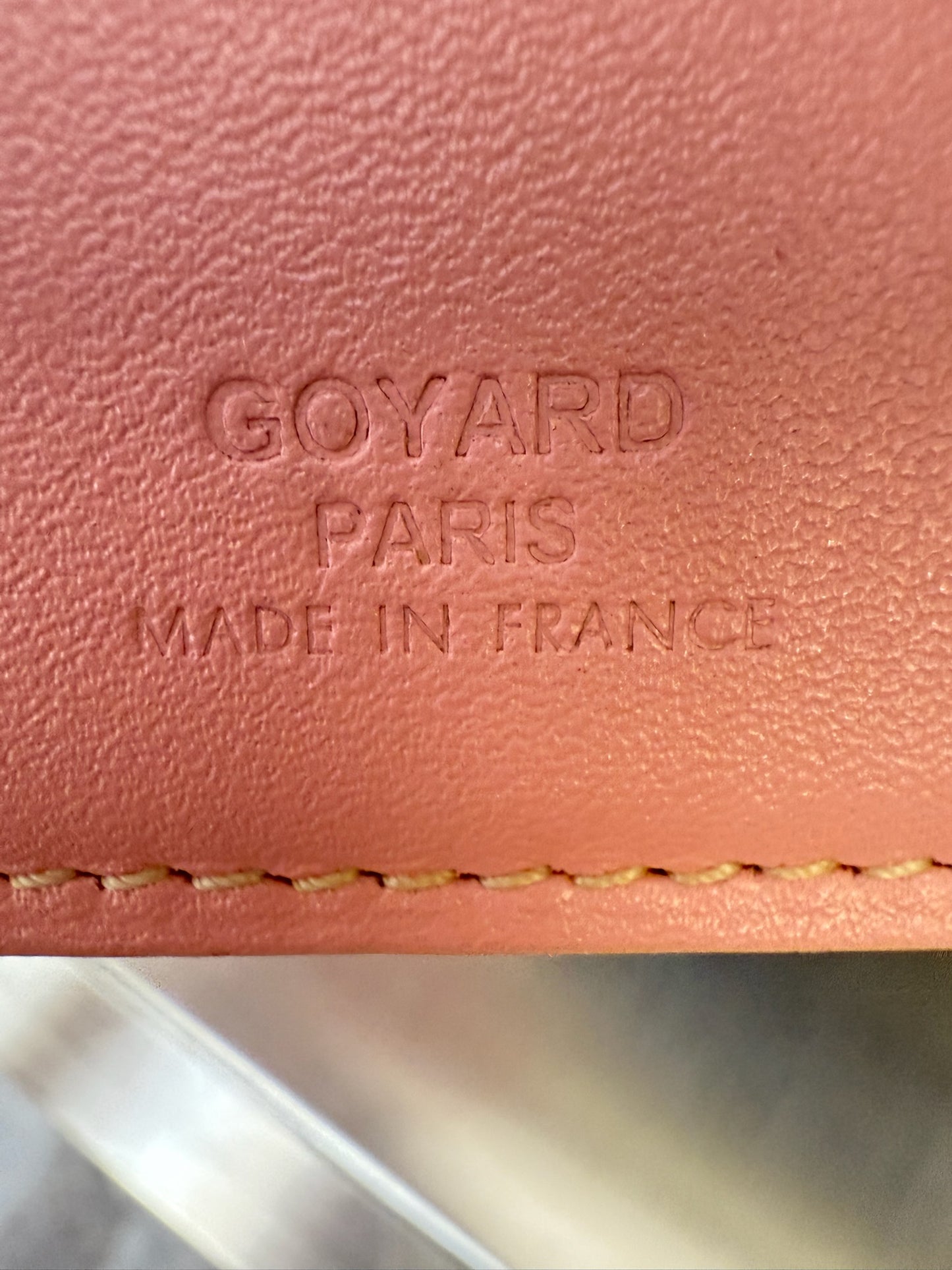 Goyard japan exclusive sakura pink passport holder wallet