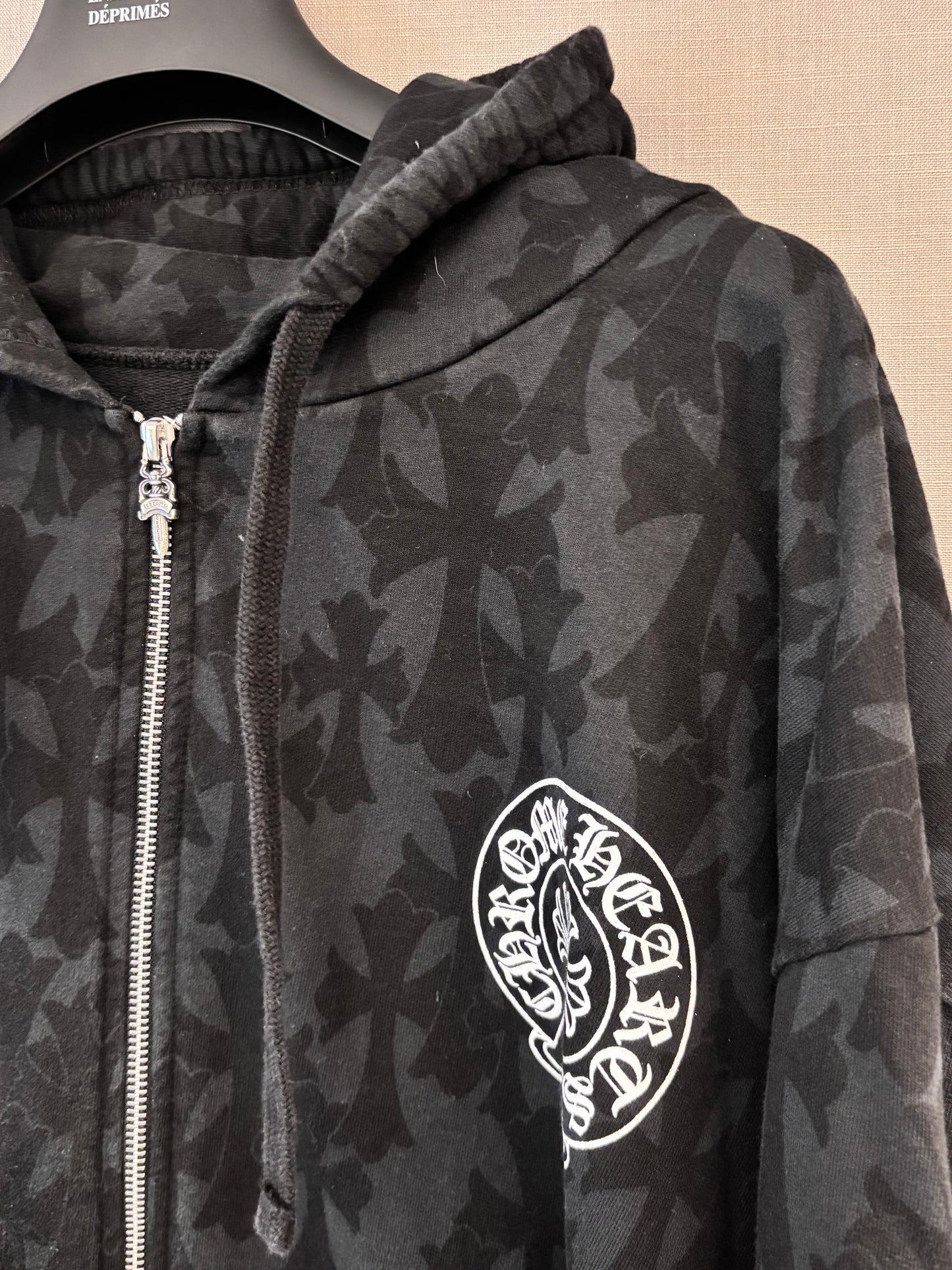 Chrome Hearts All Over Print Zip Up Hoodie