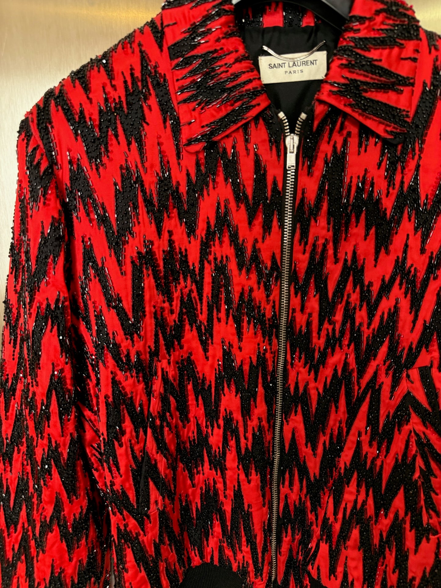 Saint Laurent Aw16 zac zag Lighting Jacket