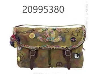 Chanel 15S on the pavements graffiti messenger bag