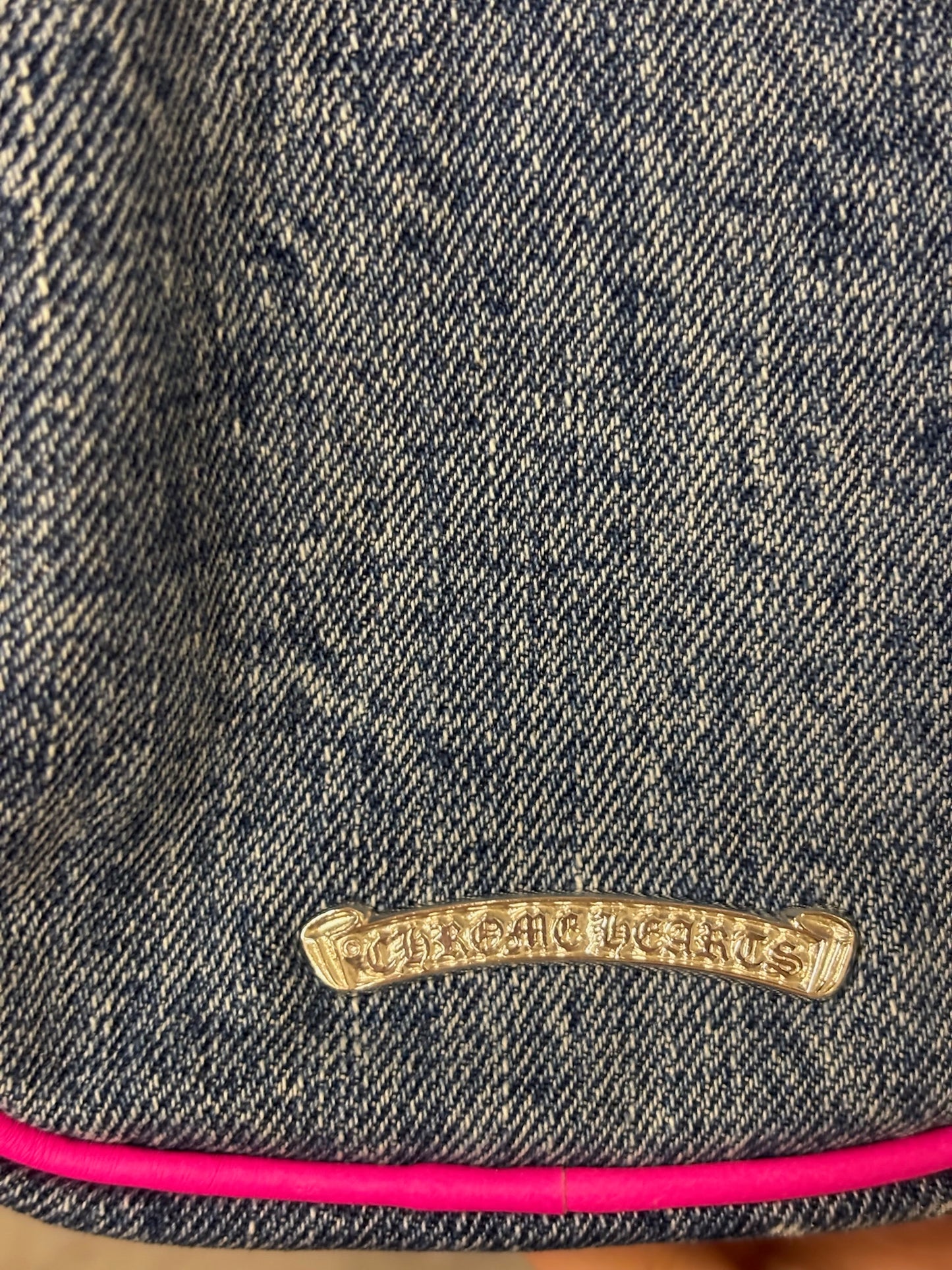 Chrome Hearts Denim Taka with Colored Cross Patches