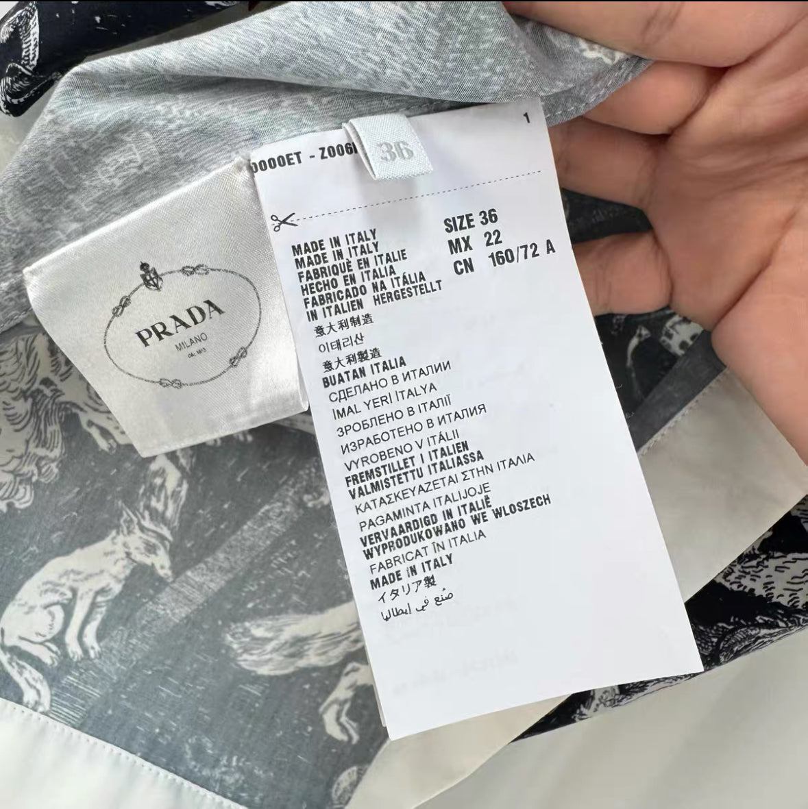 Prada Archive 16AW Christophe Chemin Utopia shirt