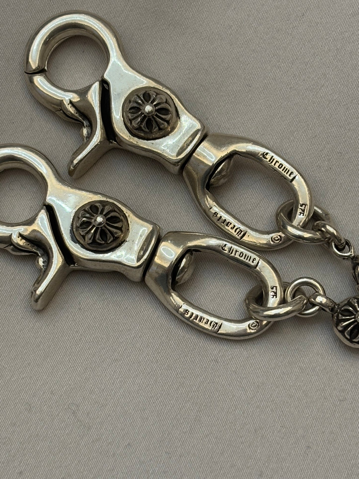 Chrome Hearts Tiny Cross pendant wallet chain