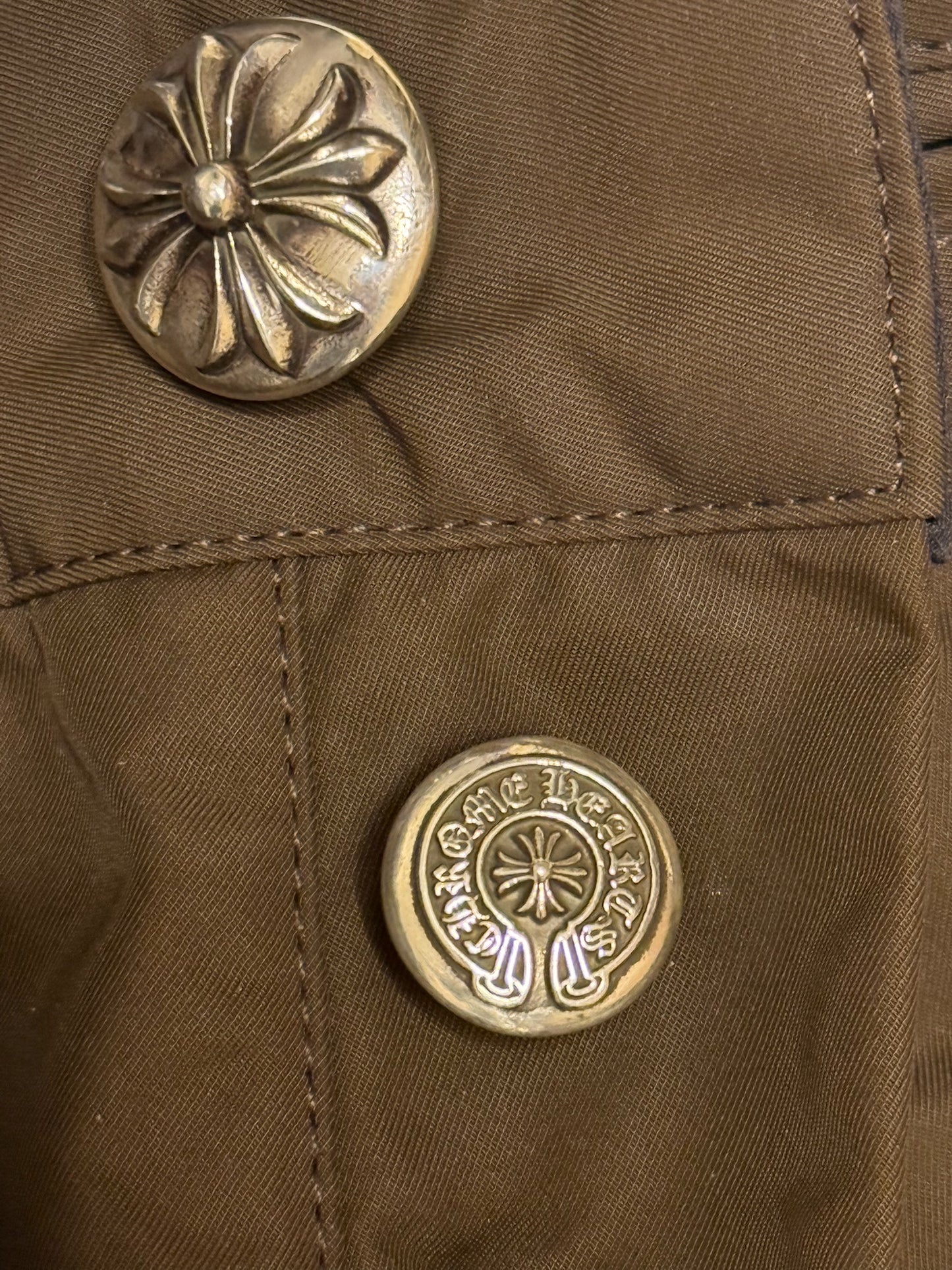 Chrome Hearts Brown Nylon Carpenter Pants