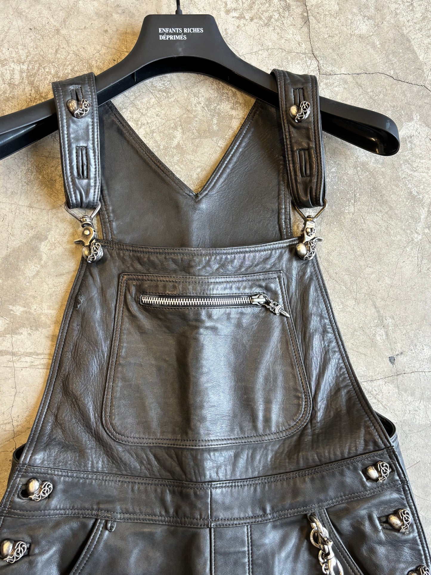 Chrome Hearts 1 of 1 VIP Order Leather Overalls