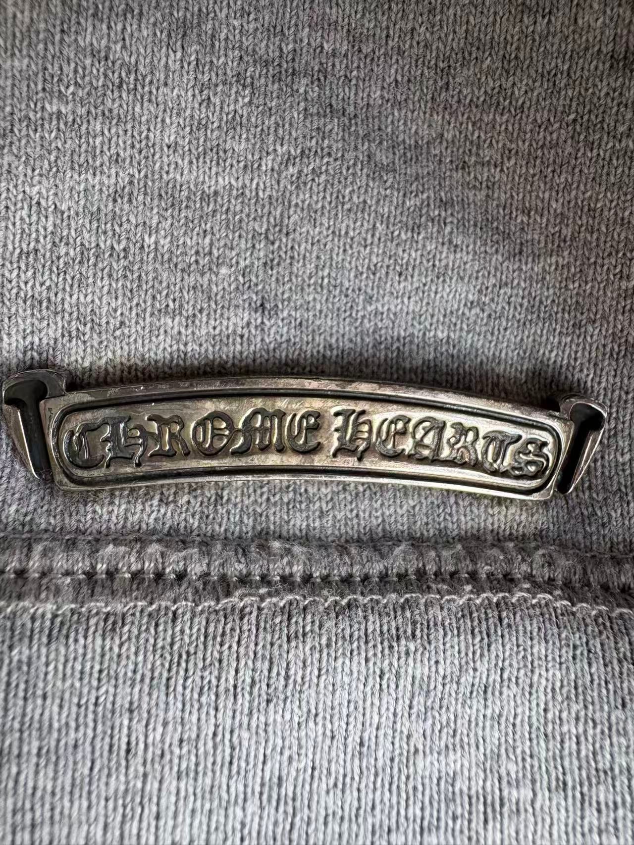 Chrome Hearts Cross patches half zip PaperJam hoodie