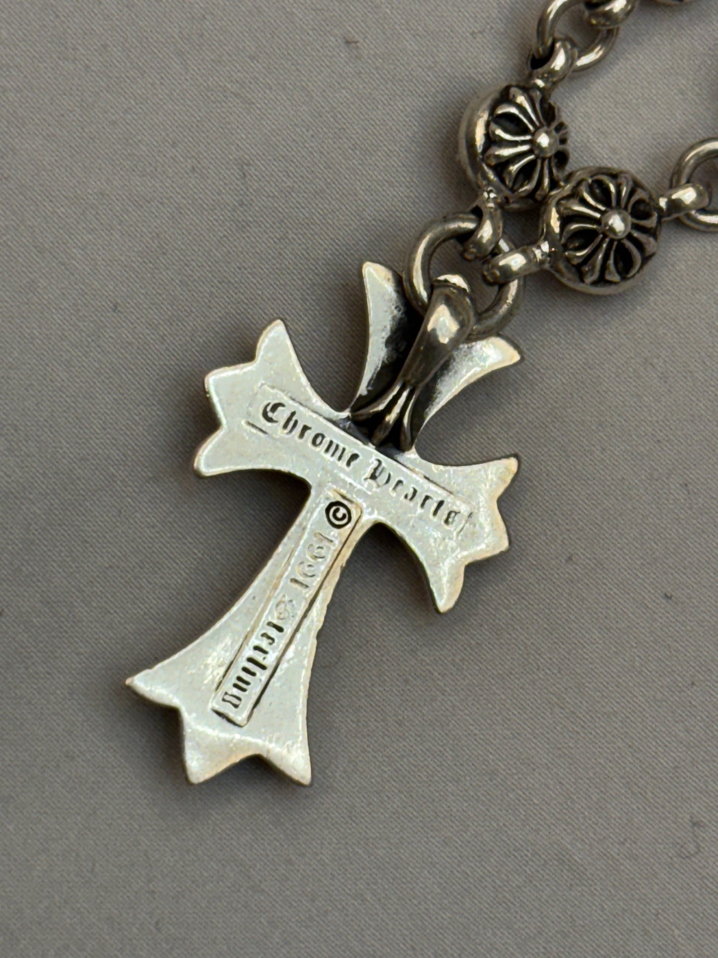 Chrome Hearts Tiny Cross pendant wallet chain