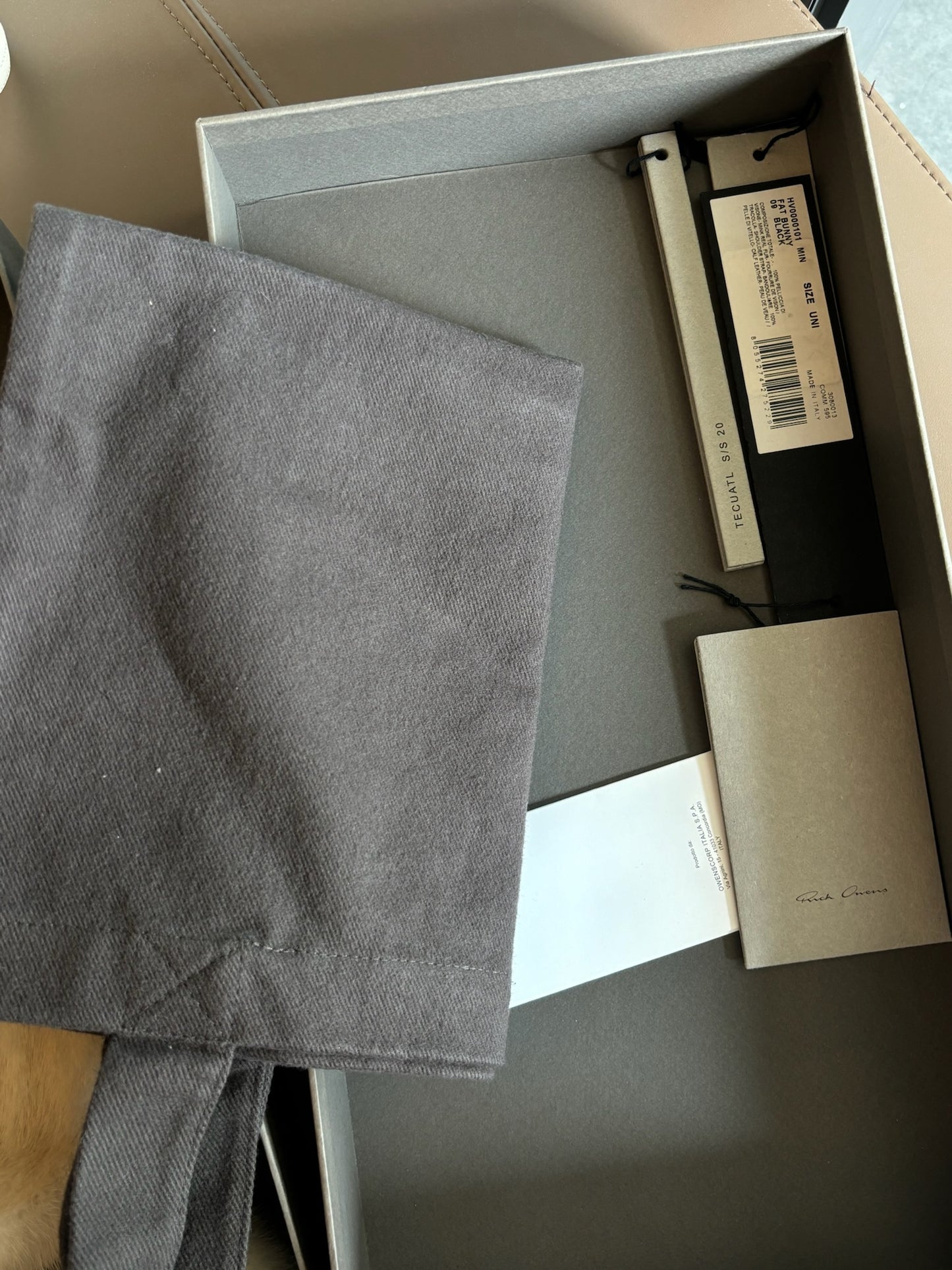 Rick Owens Mink Fur Cyclop Bunny Bag