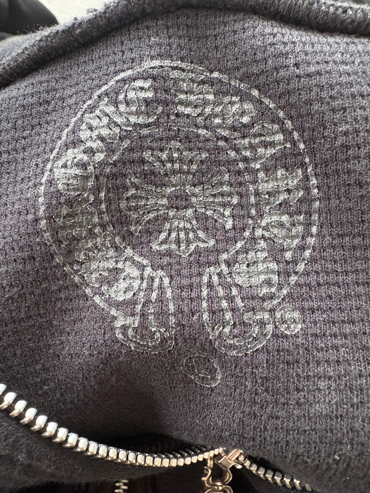 Chrome Hearts thermal Horseshoe zip up hoodie