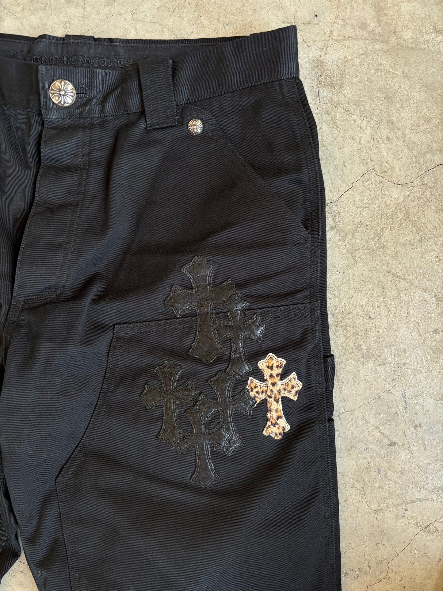 Chrome Hearts Leopard Patches Chino Pants