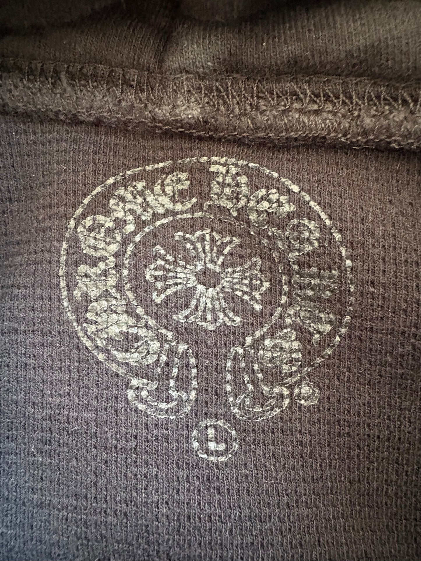 Chrome Hearts Horseshoe FUXK YOU Zip Up Thermal Hoodie