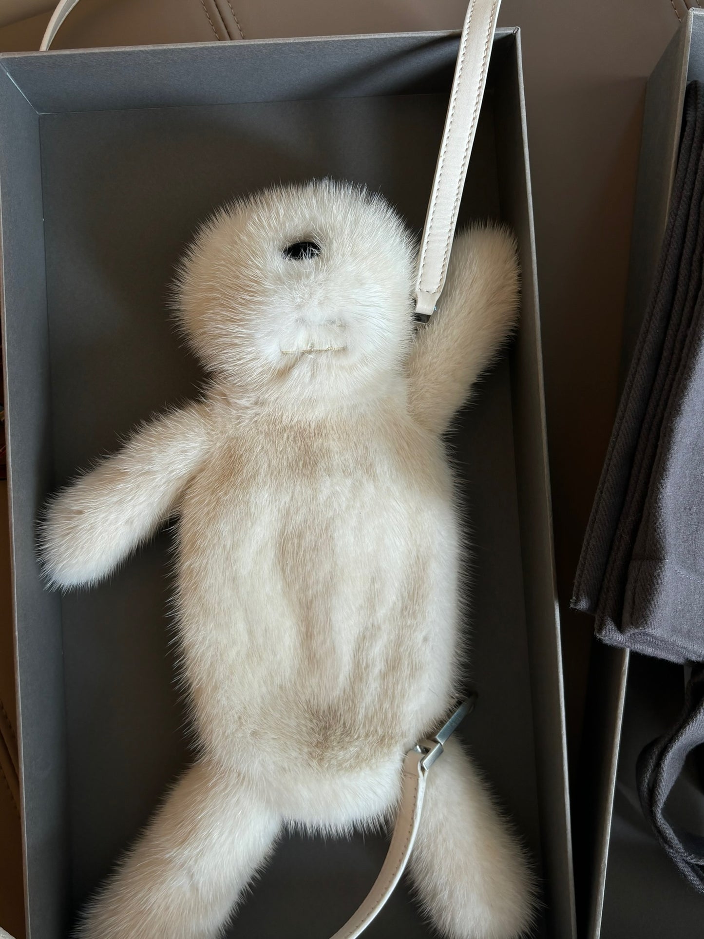 Rick Owens Mink Fur Cyclop Bunny Bag