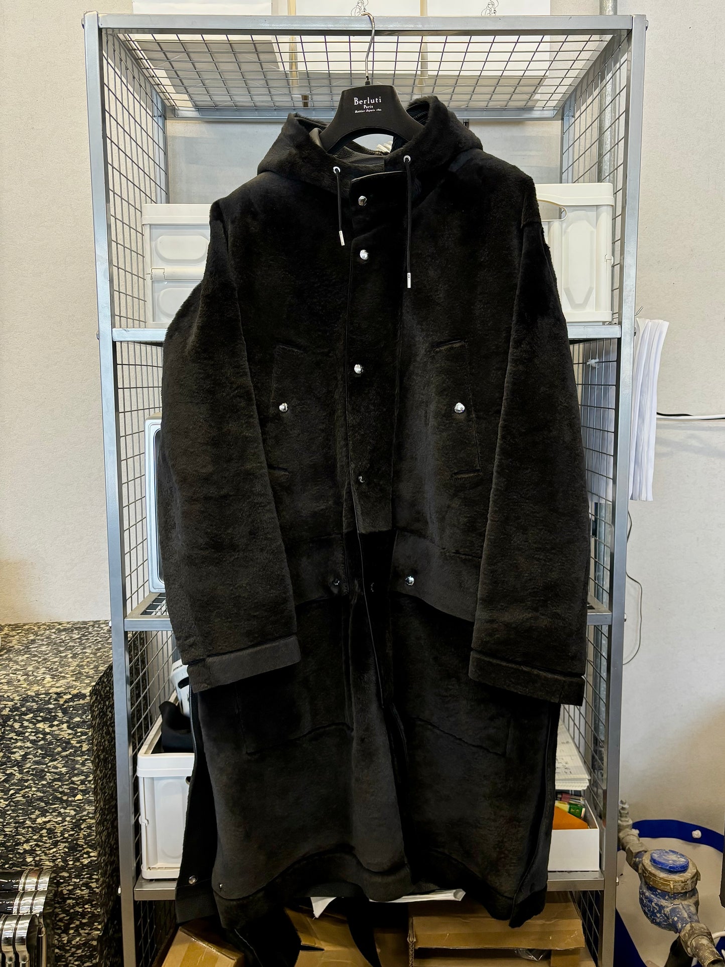 Berluti aw19 Kangaroo oversized coat parka