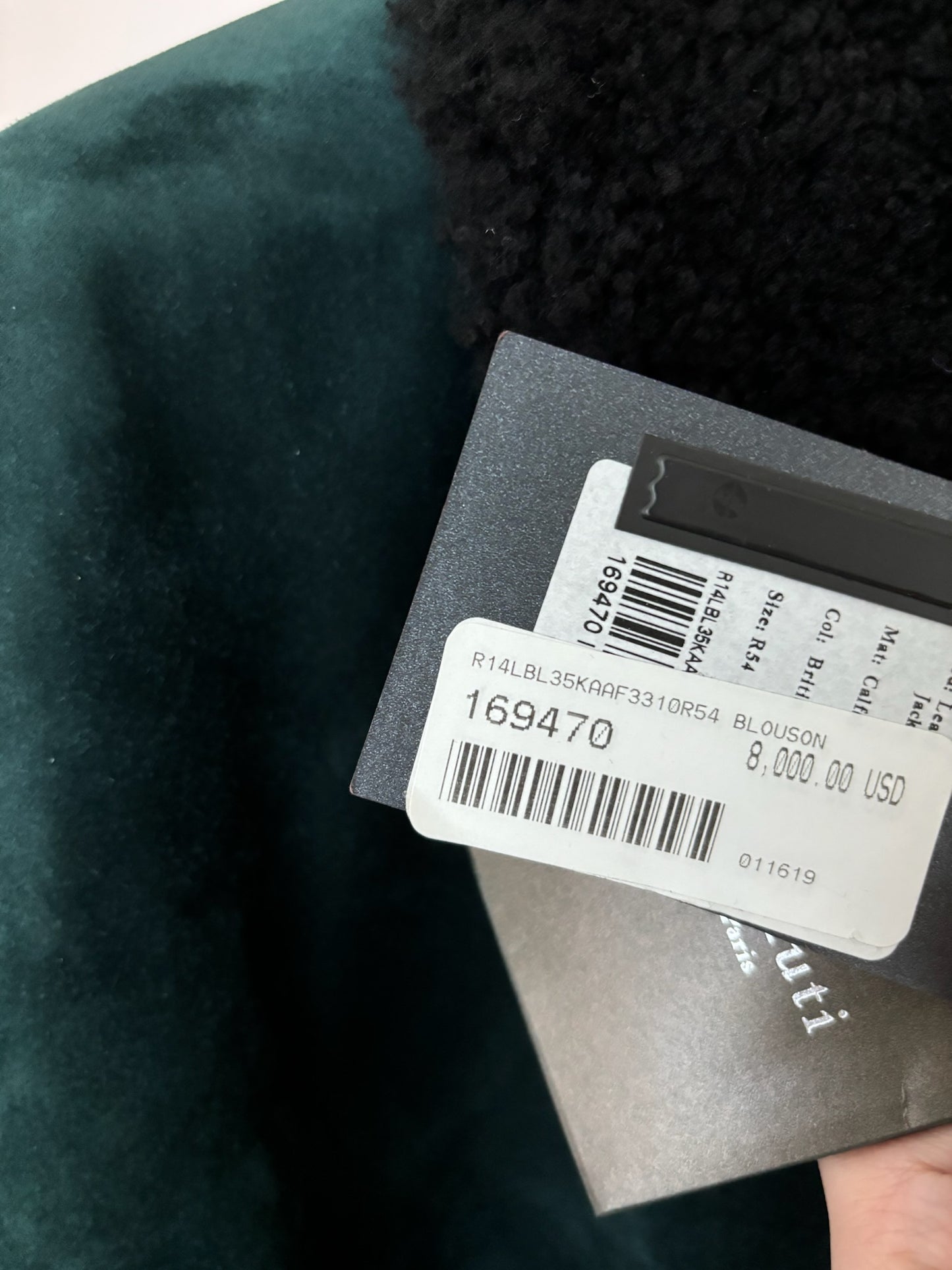 Berluti lizard shearling jacket
