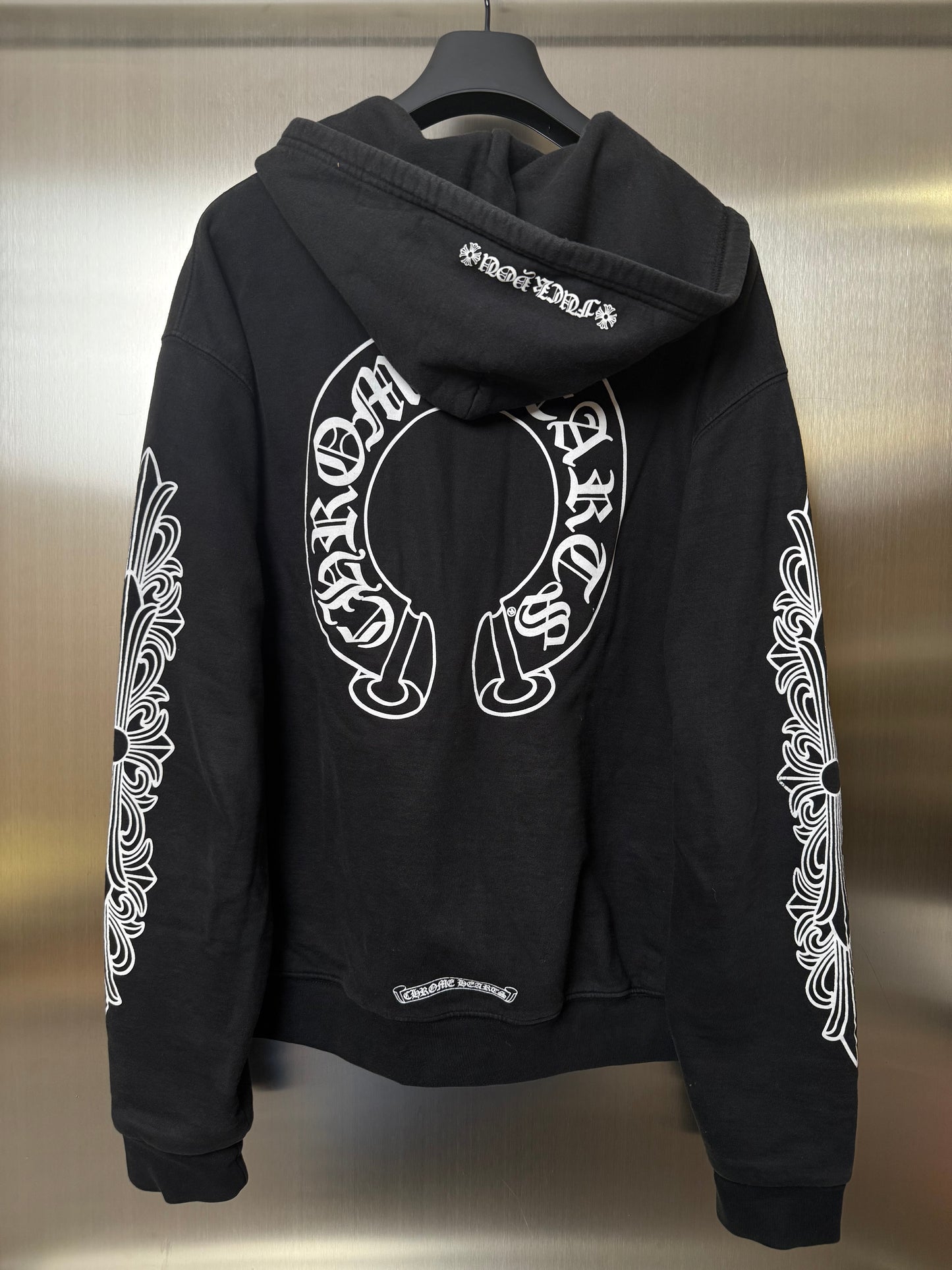Chrome Hearts Fuck u horseshoe prints zip up