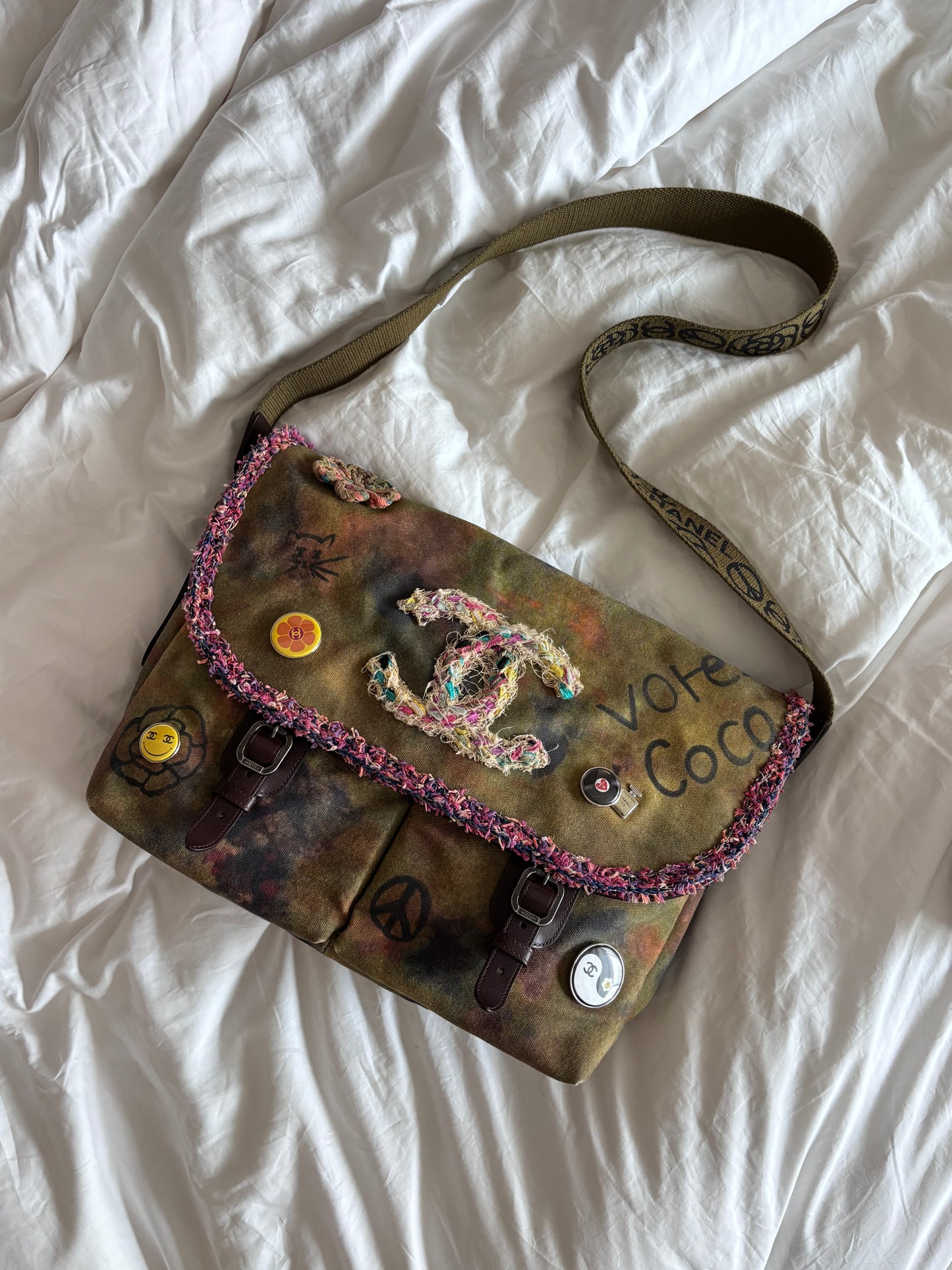 Chanel Graffiti On The Pavement Messenger bag