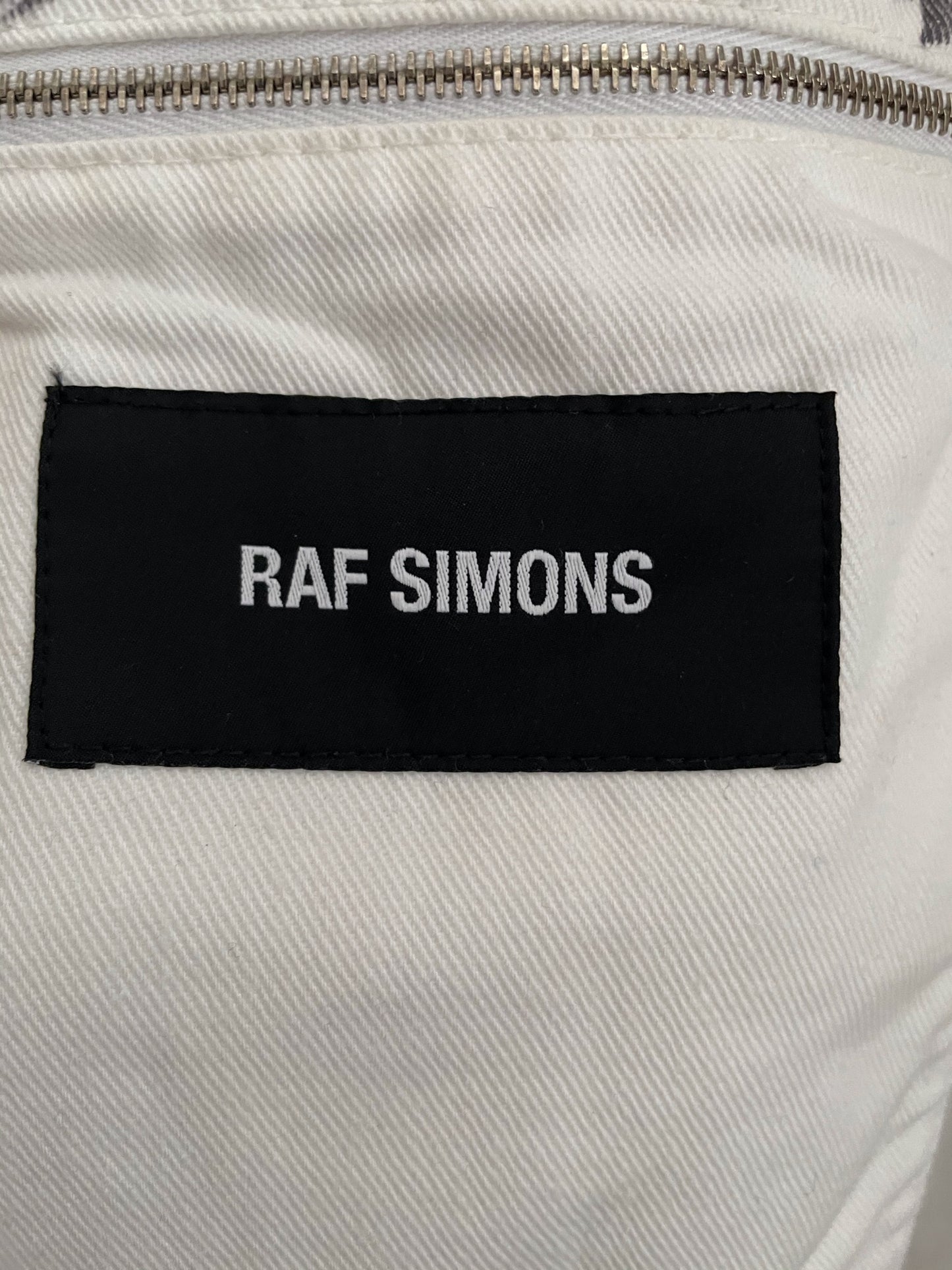 Raf Simons Fw15 graffiti handscript vest Lab coat