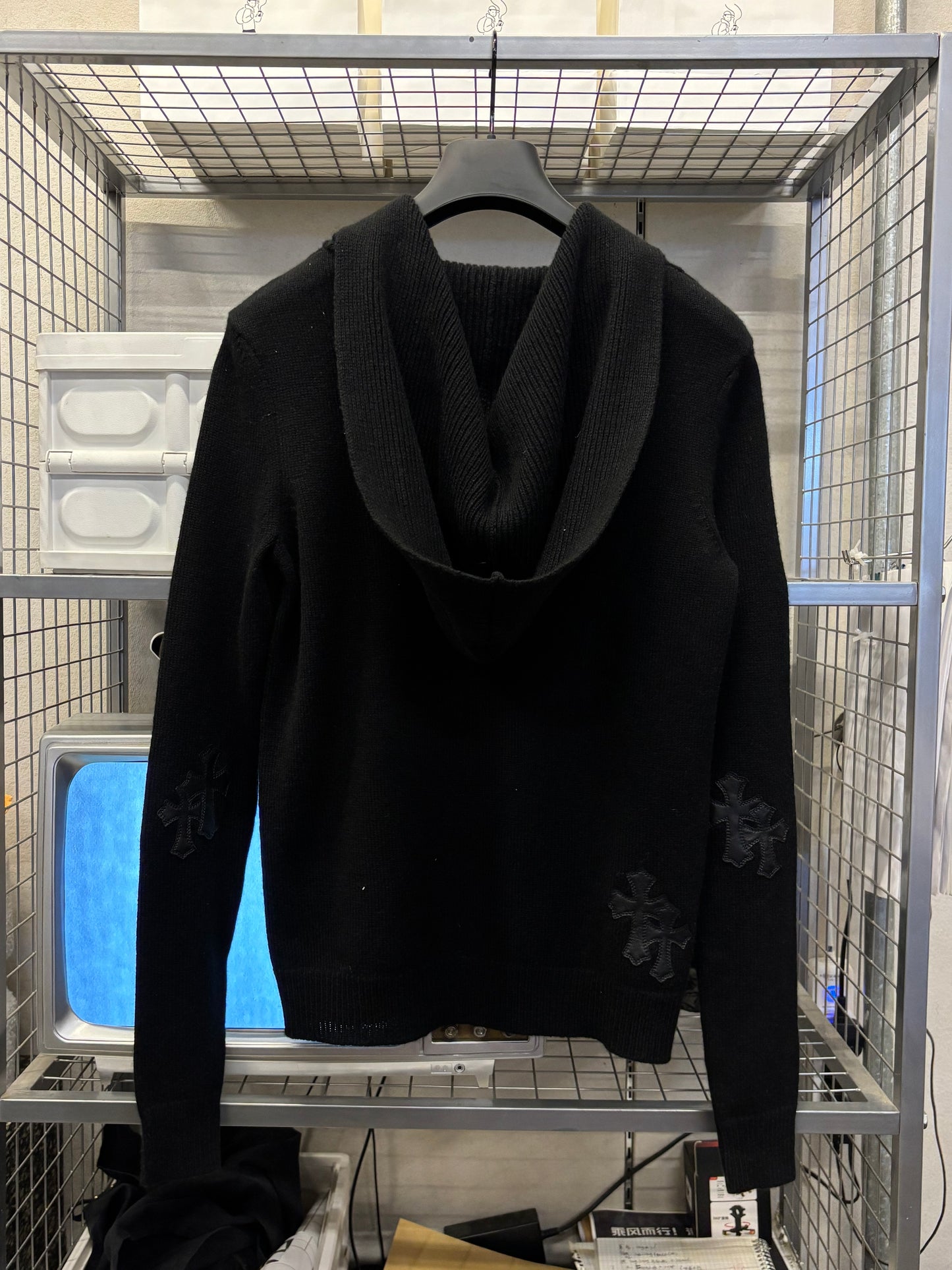 Chrome Hearts Cross Patches Cashmere Hoodie