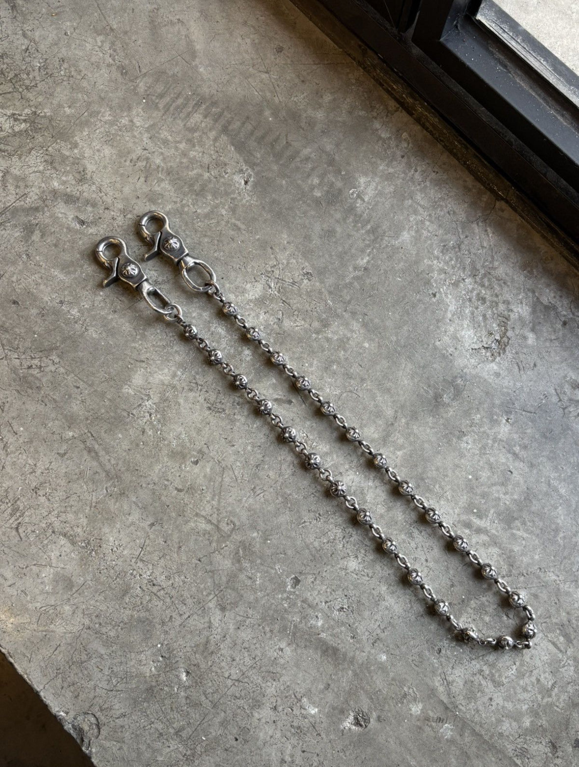 Chrome Hearts Cross Balls Wallet Chain 65cm